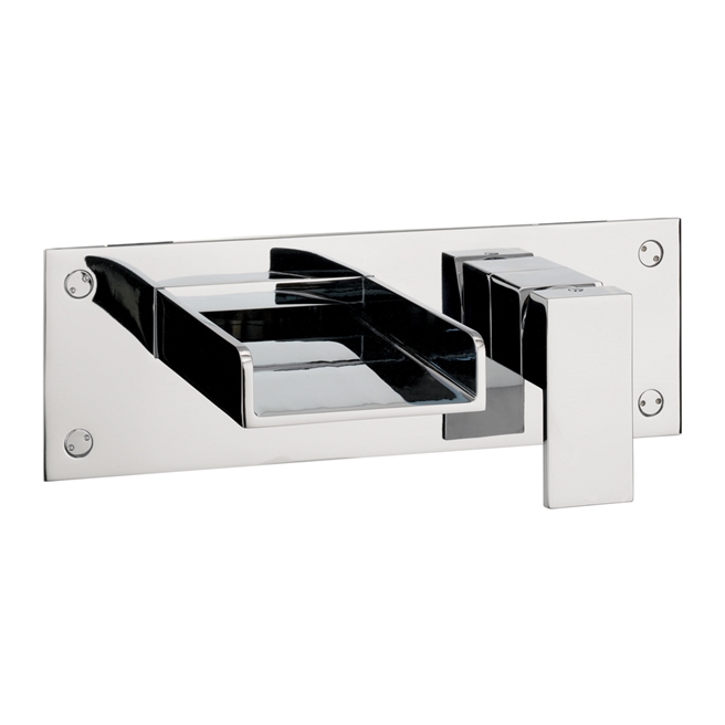 Crosswater Water Square Bath 2 Hole Filler Wall Mounted