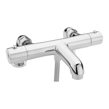 Sagittarius Xanda Exposed Thermostatic Bath Shower Mixer with Integrated Spout