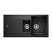 Blanco Zia 6 S 1.5 Bowl Inset or Undermount Anthracite Silgranit Composite Kitchen Sink & Waste with Reversible Drainer - 1000 x 500mm