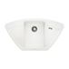 Blanco Zia 9 E Corner 1 Bowl Inset or Undermount White Silgranit Composite Kitchen Sink & Waste with Reversible Drainer - 930 x 510mm
