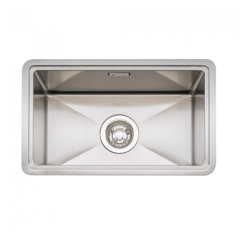 Caple Zona Large Single Bowl Brushed Stainless Steel Sink & Waste Kit with Accessory Pack - 496 x 300mm