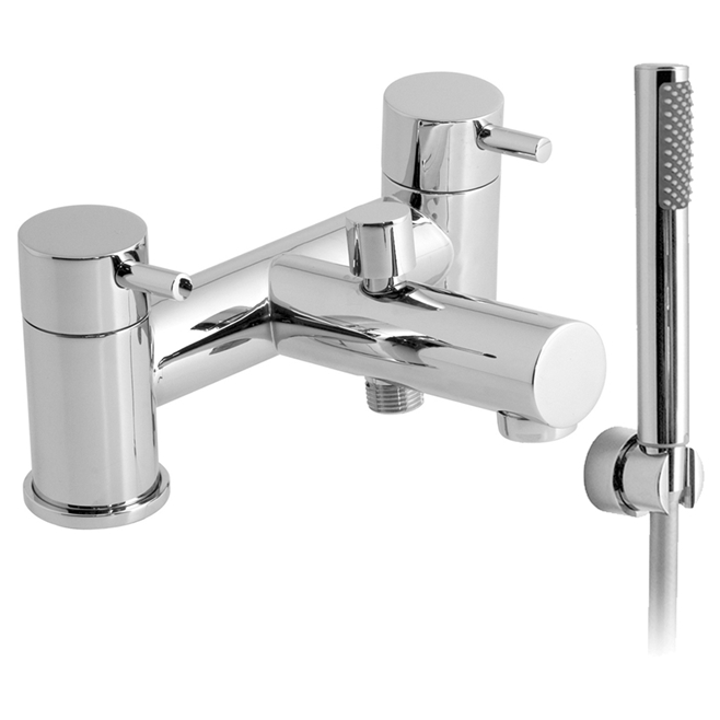 Vado Zoo Deck Mounted 2 Hole Bath Shower Mixer with Shower Kit