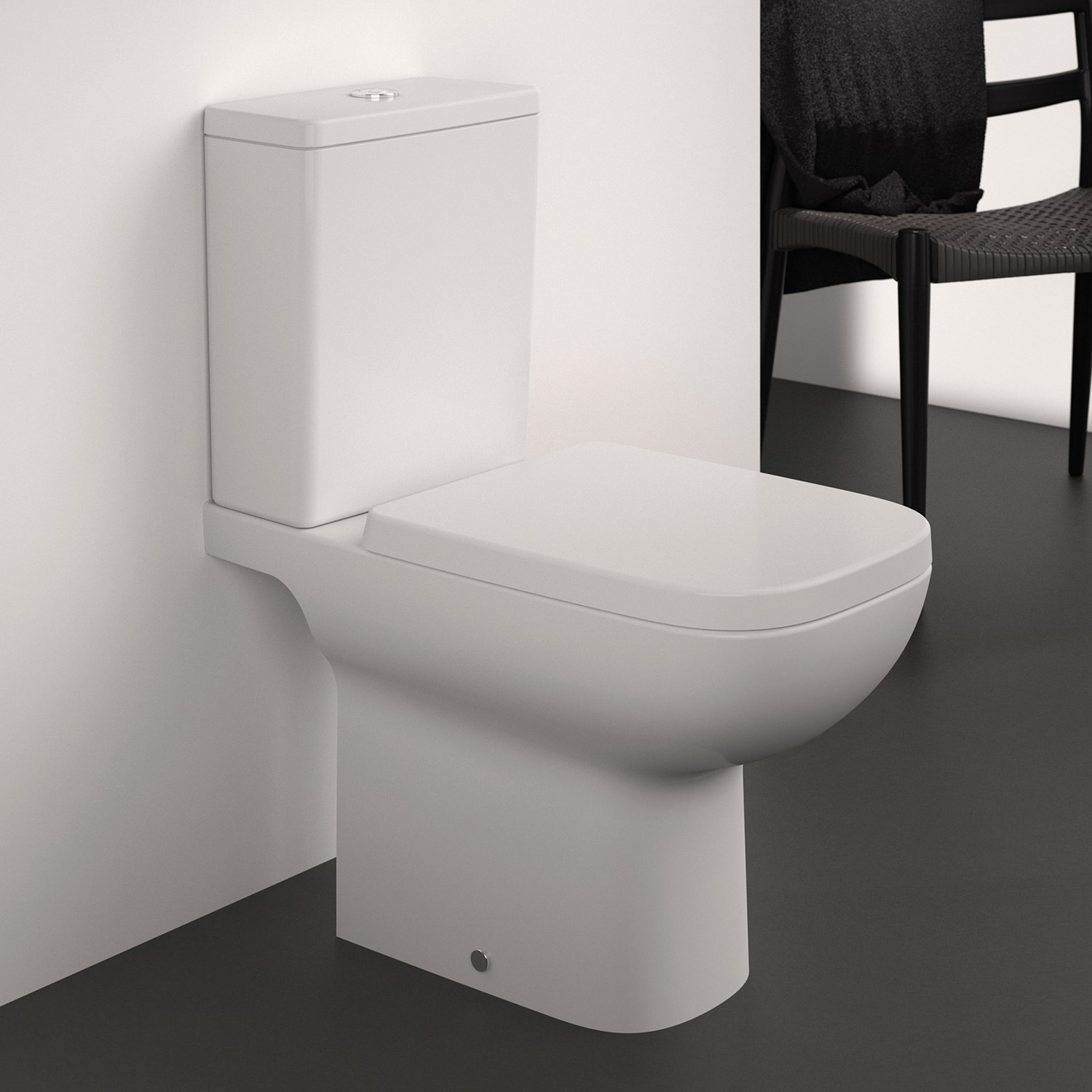 Ideal Standard i.life A Close Coupled Rimless Toilet with Soft Close Seat