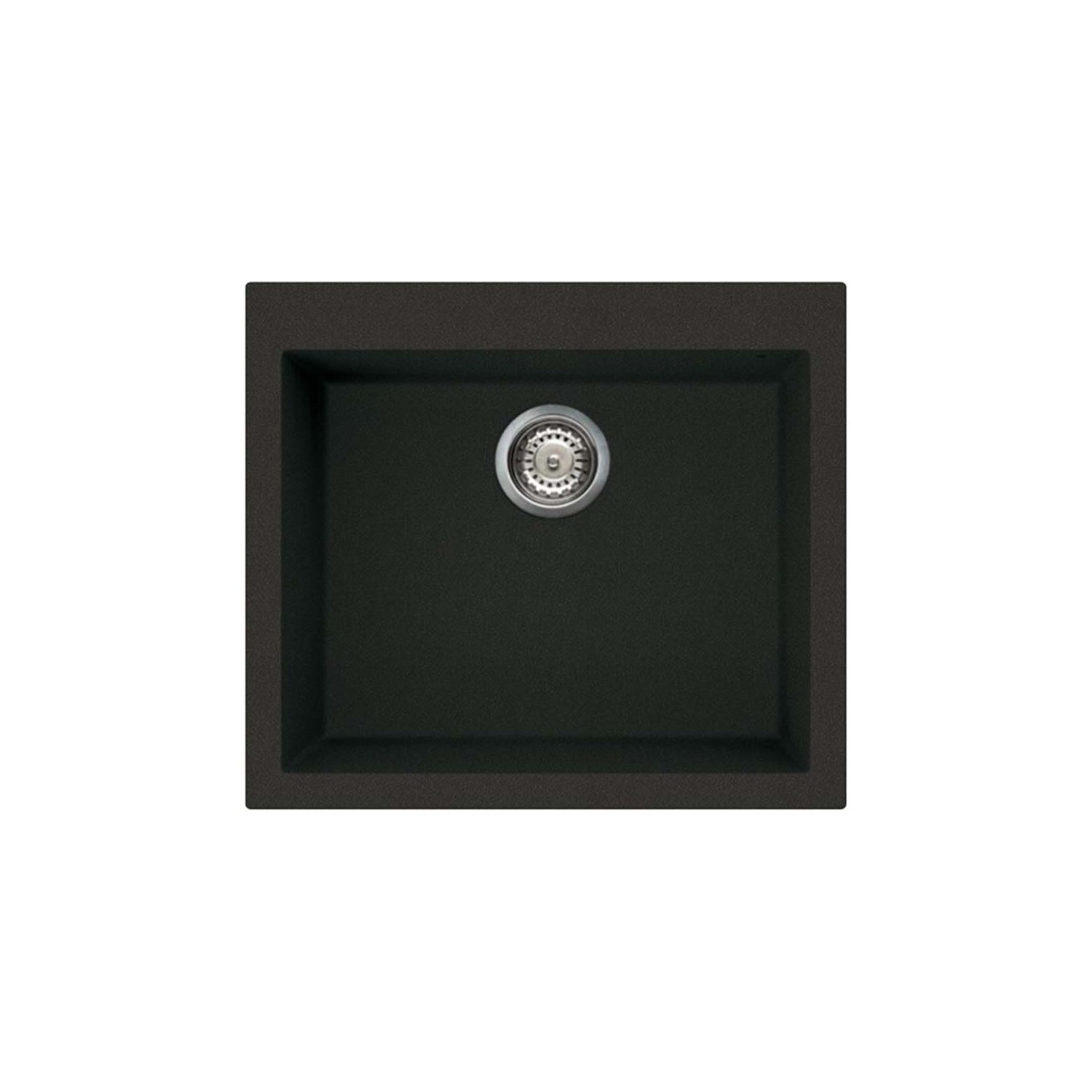 Reginox Quadra Single Bowl Granite Composite Undermount Kitchen Sink & Waste Kit - 540 x