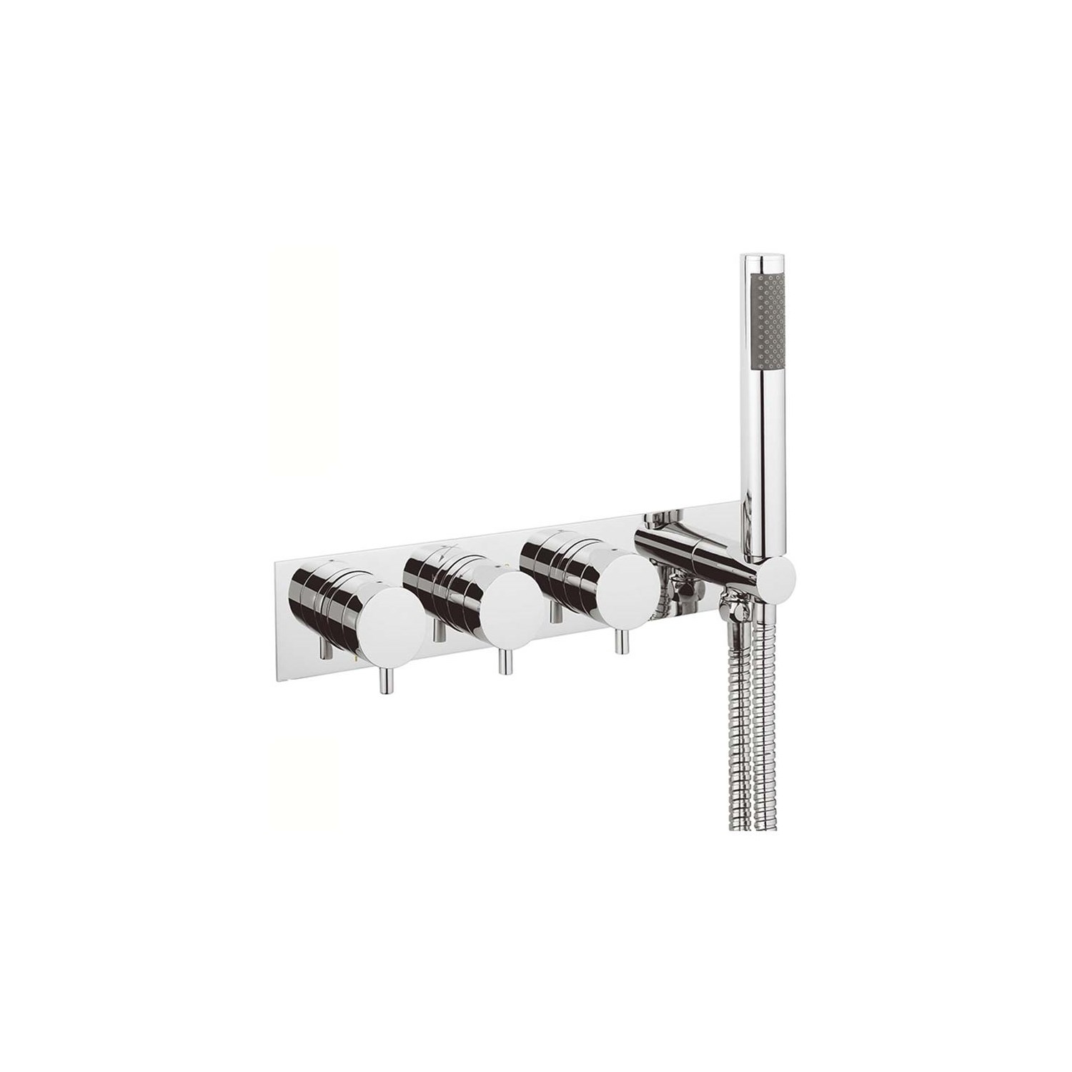 Crosswater Kai Lever 3 Outlet Concealed Thermostatic Shower Valve with Handset Kit