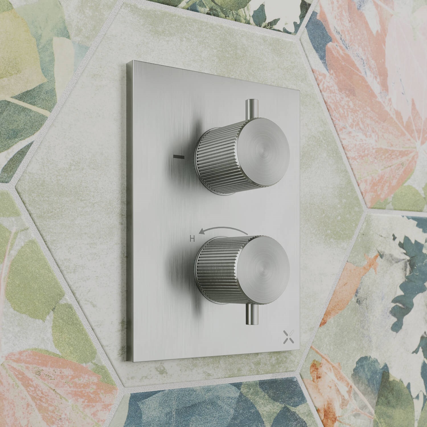 Crosswater 3ONE6 Stainless Steel 1 Outlet Concealed Shower Valve with Crossbox Technology