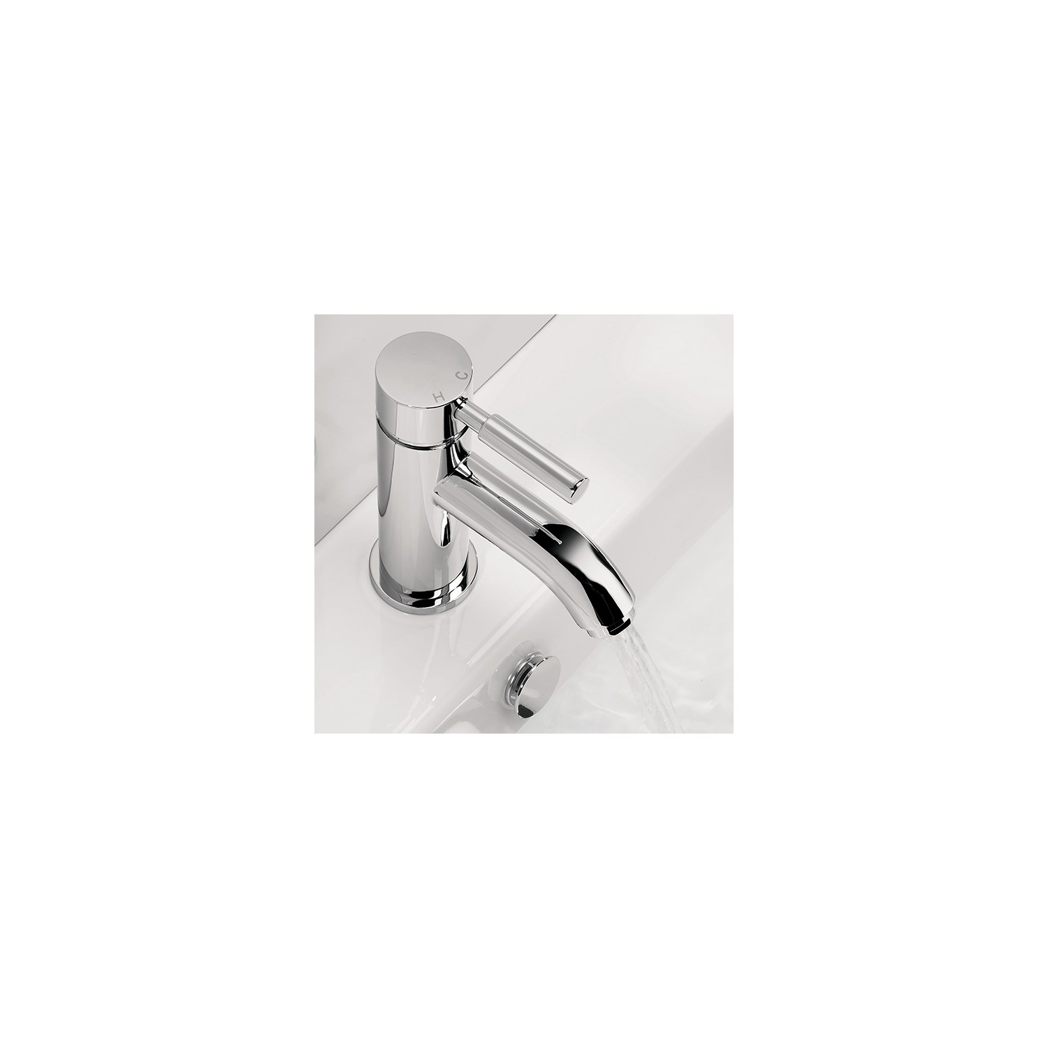 Proflow Fusion Mono Basin Mixer Tap with Clicker Waste