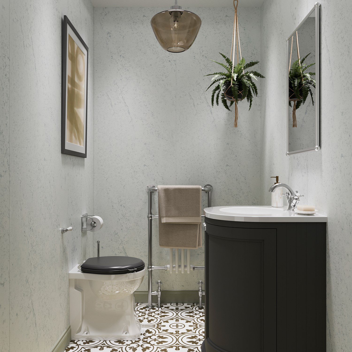 Showerwall Pebble Hydrocore Laminate Bathroom Wall Panel