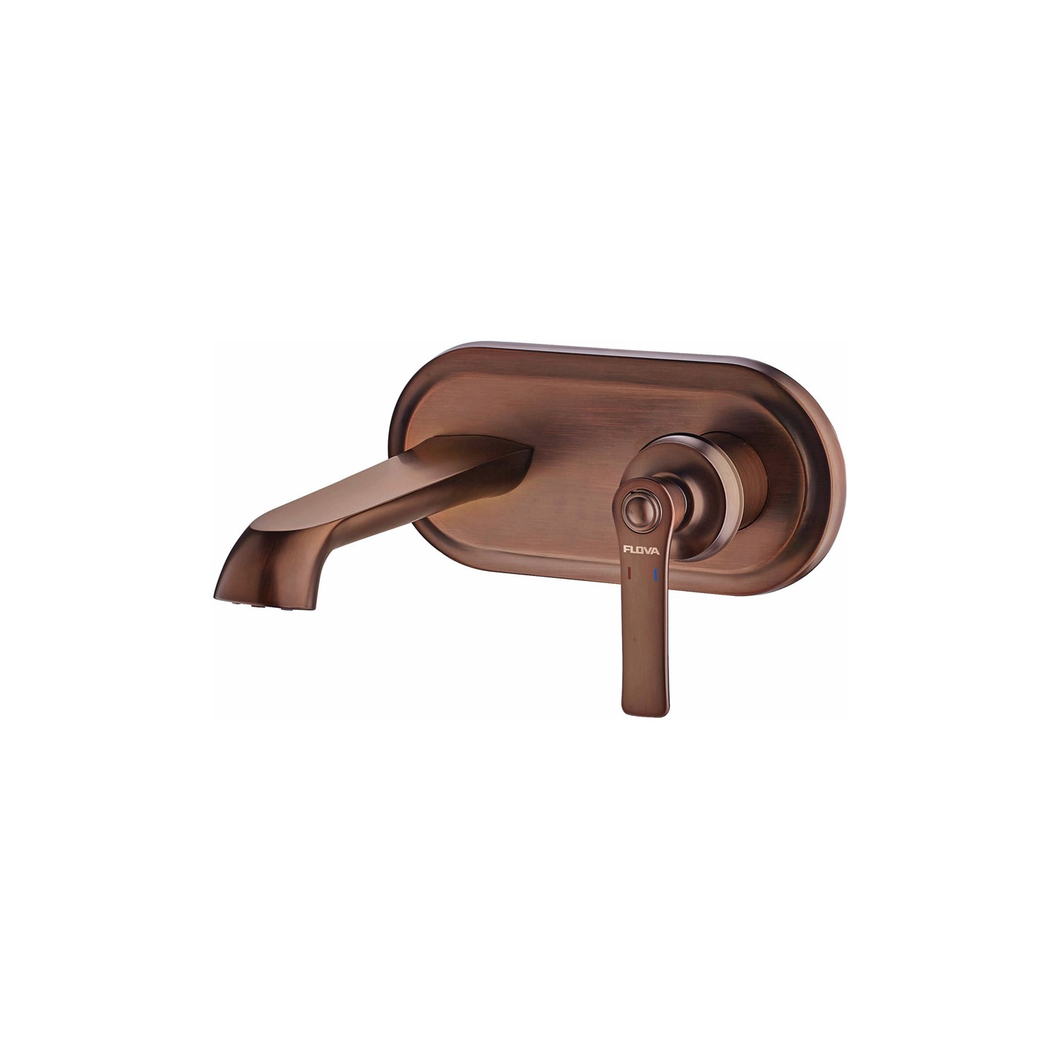 Flova Liberty Oil Rubbed Bronze Wall Mounted Basin Mixer