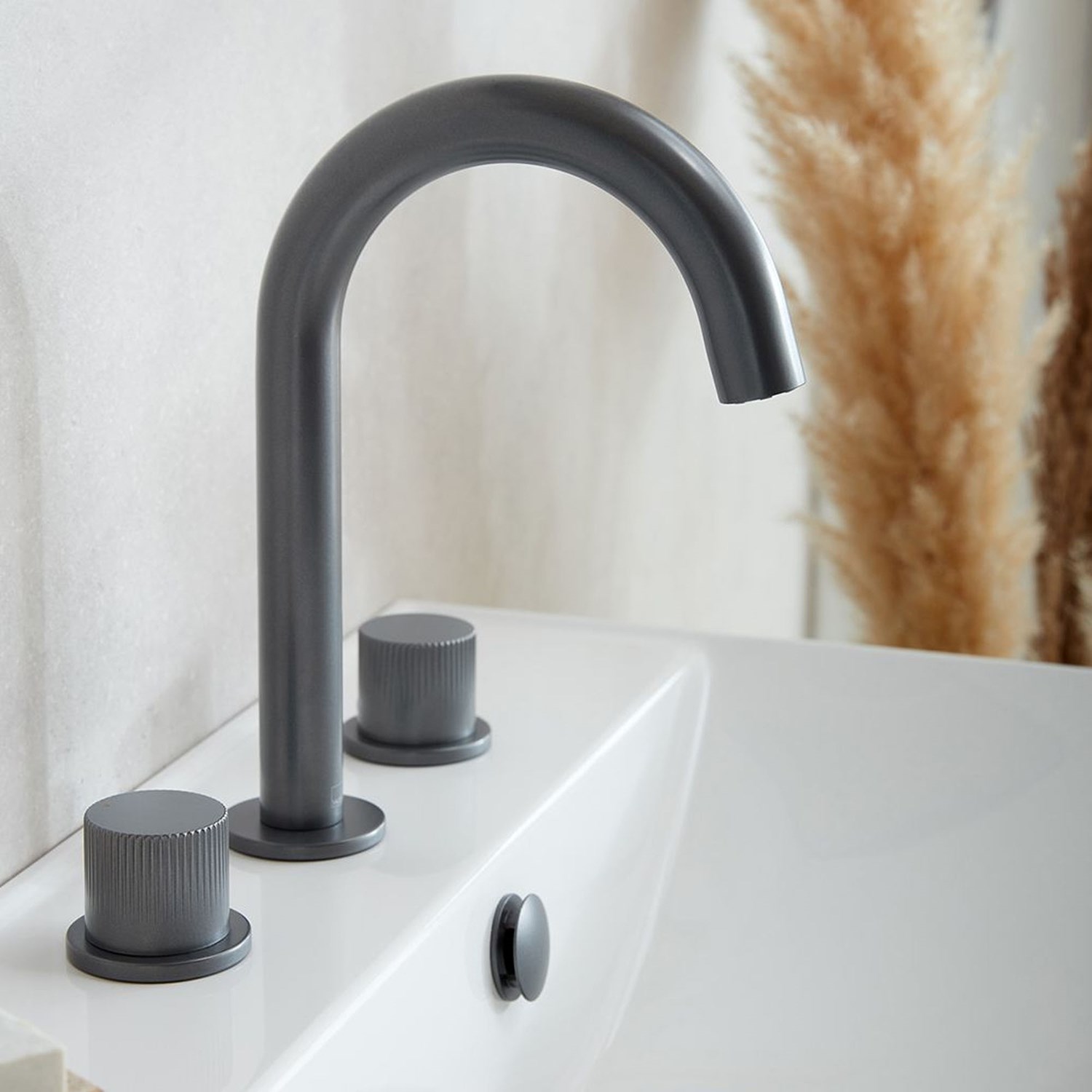 Vado Safari 3 Hole Leverless Deck Mounted Basin Mixer Tap