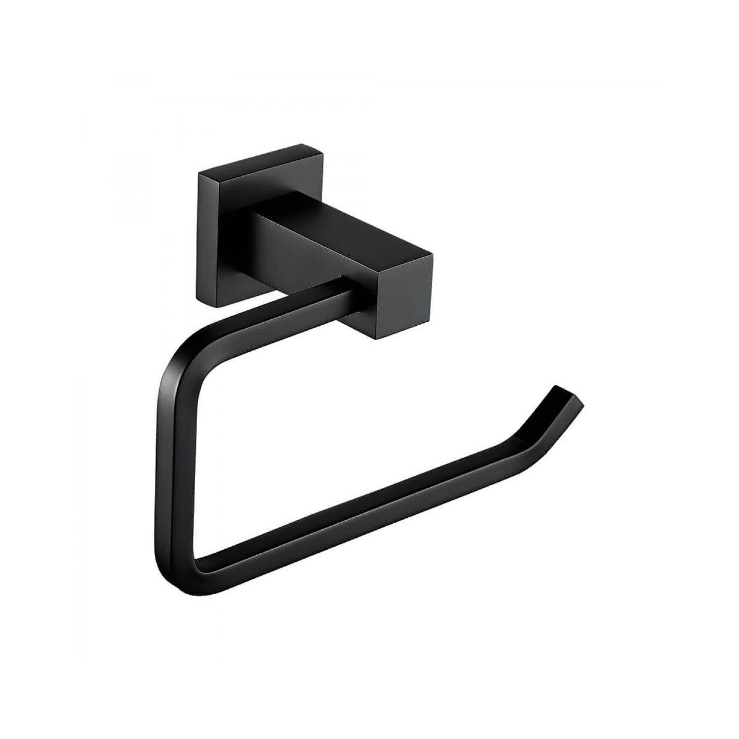 Harbour Clarity Matt Black Toilet Roll Holder | Tap Warehouse