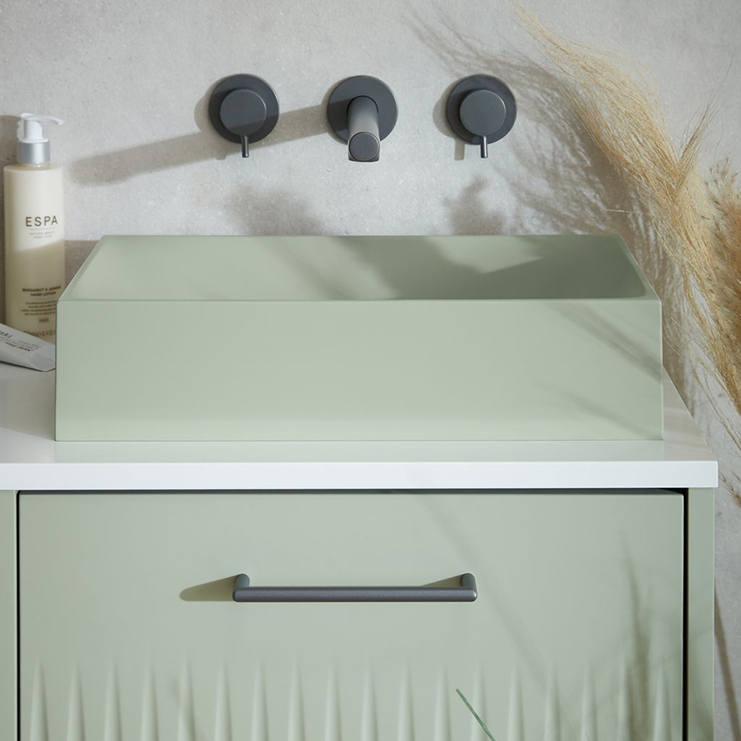 Vado Safari Rectangular Smooth Countertop Basin