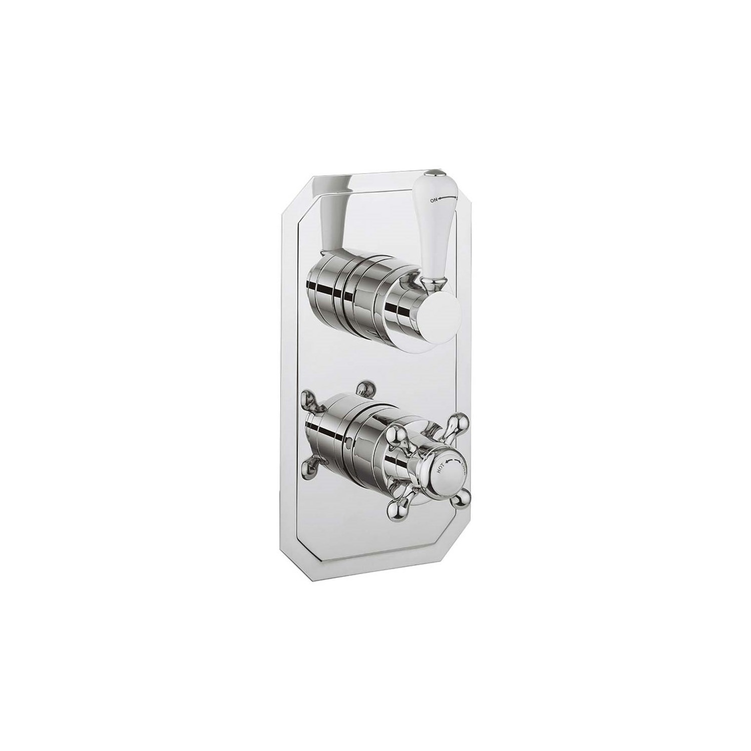 Crosswater Belgravia Lever Slimline 2 Outlet Concealed Thermostatic Shower Valve