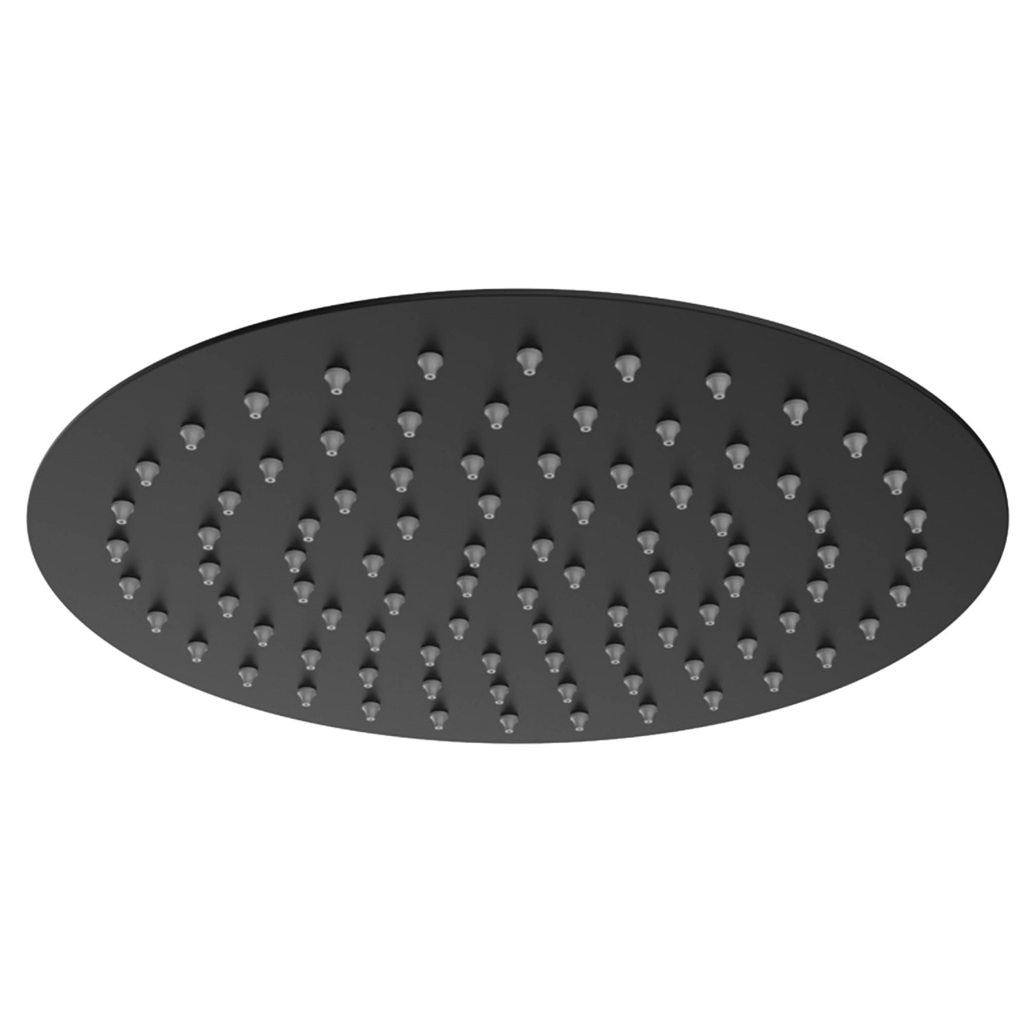 Harbour Clarity Black Ultra Slim Shower Head - 246mm