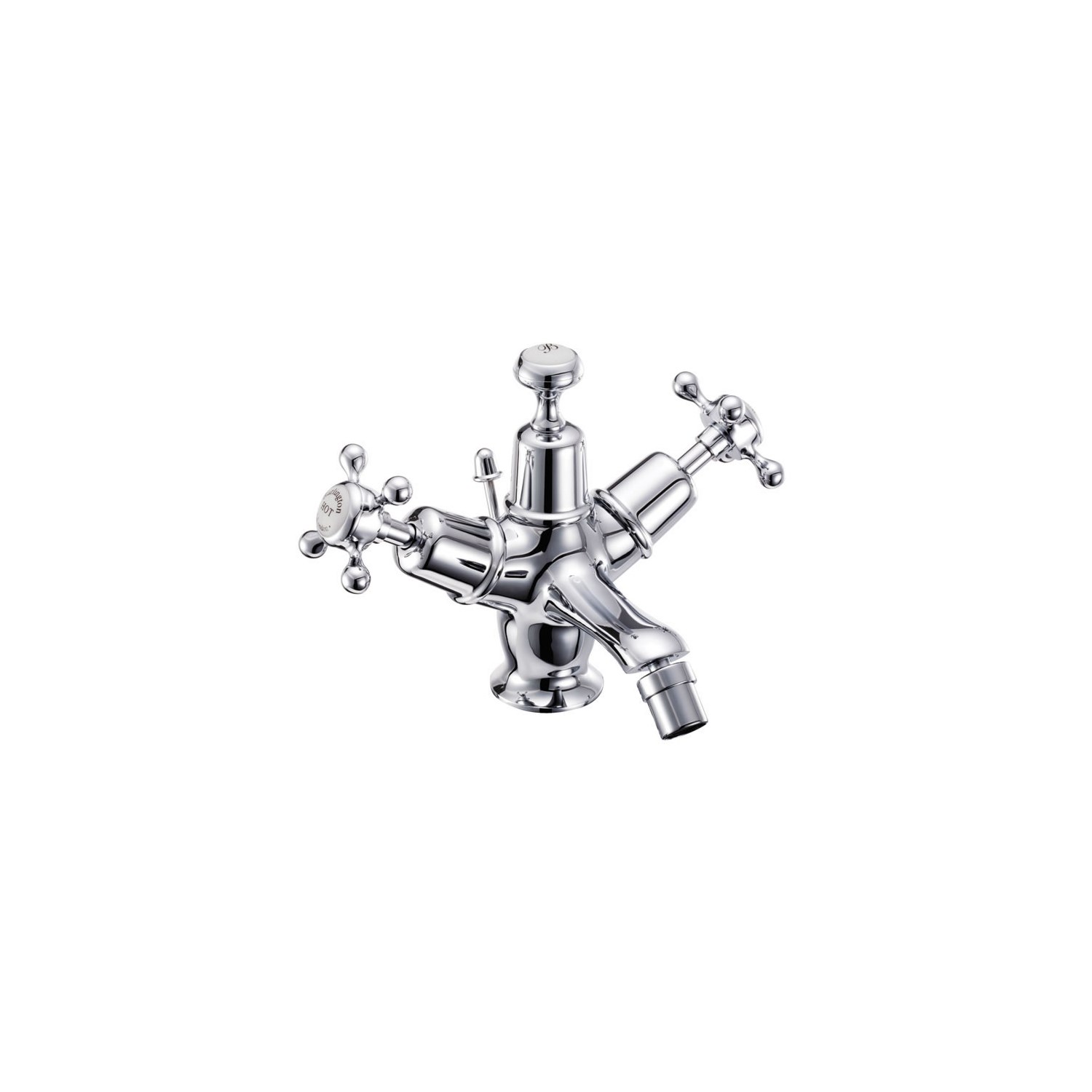 Burlington Claremont Bidet Mixer Tap with Pop Up Waste