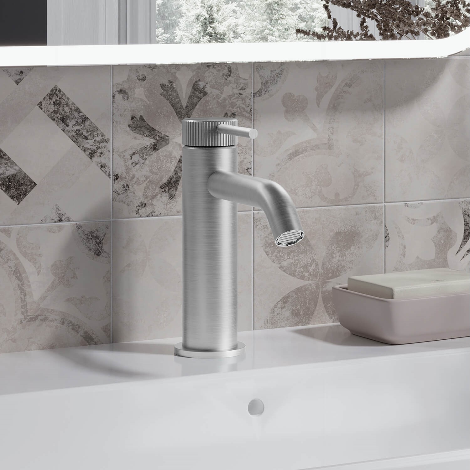 Crosswater 3ONE6 Stainless Steel Mono Basin Mixer
