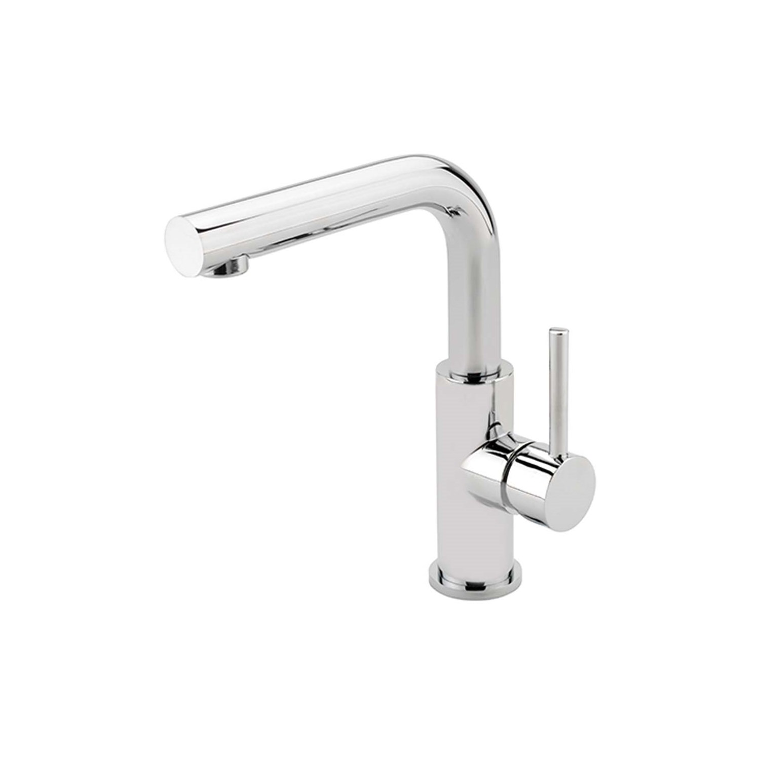 Sagittarius Ergo Lever Mono Basin Mixer Tap with Swivel Spout & Sprung Waste