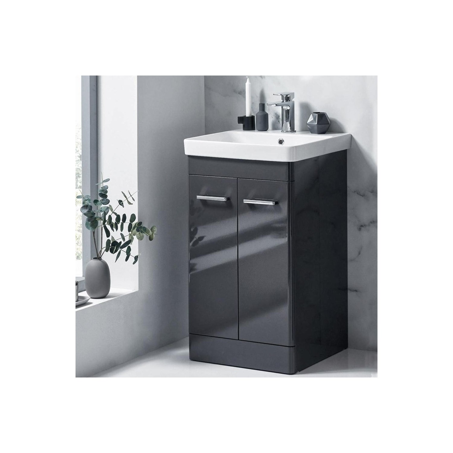 Harbour Identity 500mm Floorstanding Vanity Unit & Basin