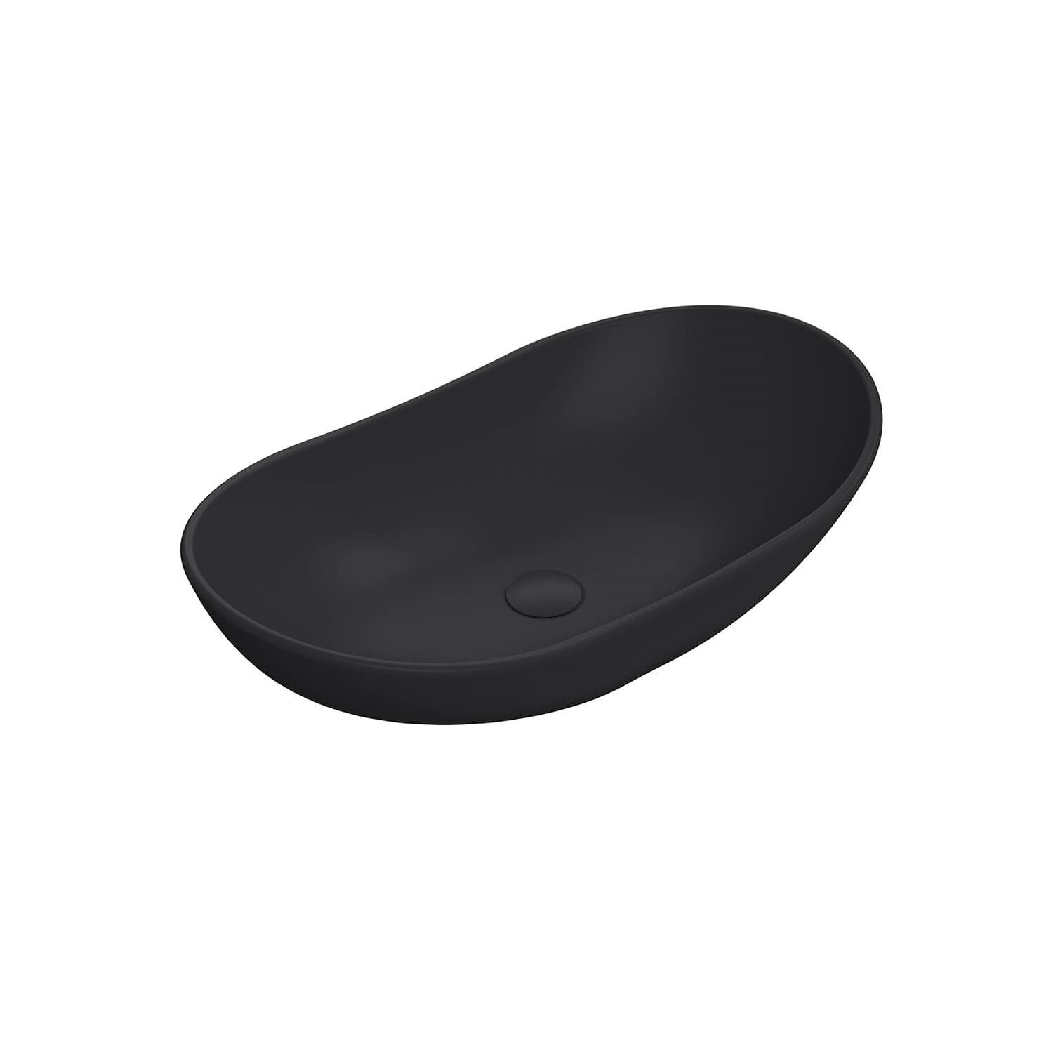 Harbour Curved Matt Finish Countertop Basin - 615 x 360mm