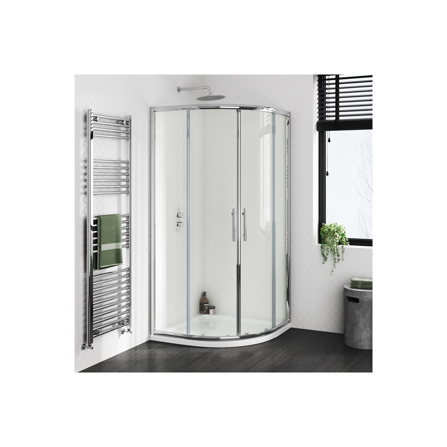 Harbour i6 Easy Clean 6mm 2-Door Quadrant Shower Enclosure