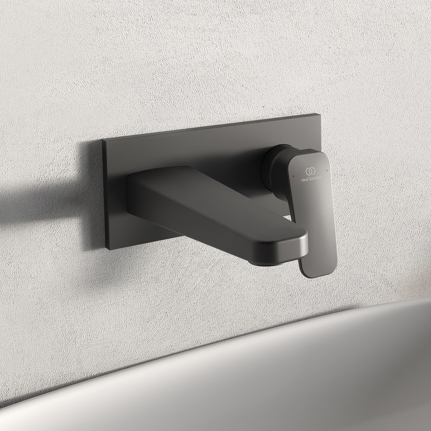 Ideal Standard Ceraplan Silk Black Wall Mounted Basin Mixer Tap
