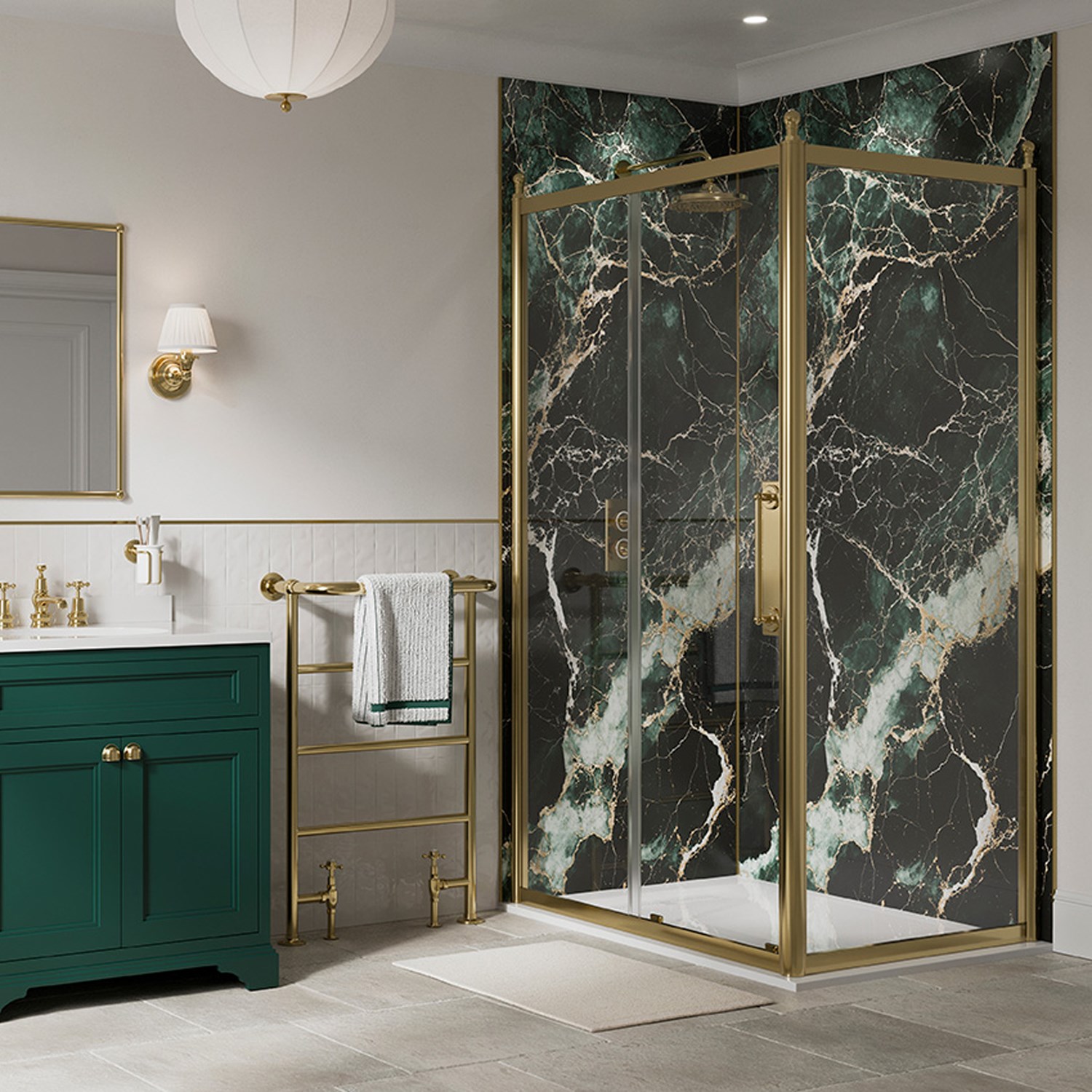 Burlington Verde Saint Denis Marble Waterproof Core Laminate