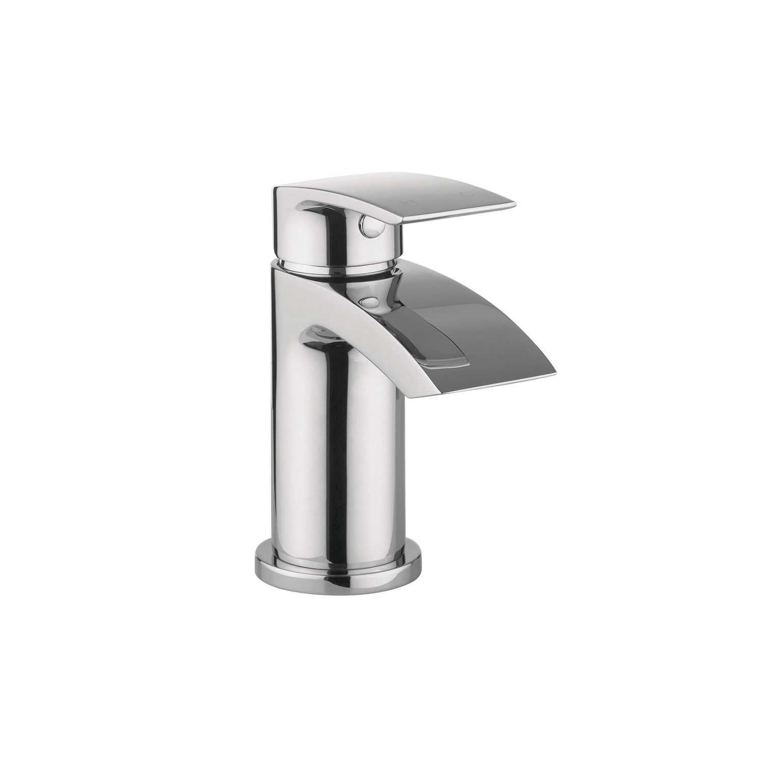 Proflow Tiera Small Waterfall Basin Mixer with Clicker Waste