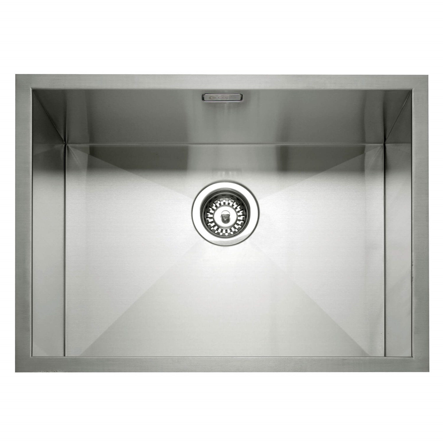 Caple Zero 1 Bowl Inset or Undermount Brushed Stainless Steel Sink & Waste Kit - 600 x 450mm