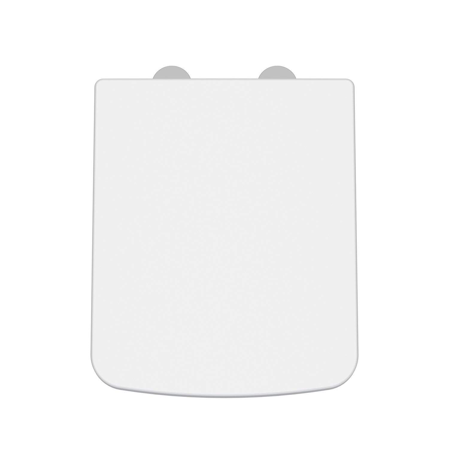 Vellamo Modern Square Soft Close Toilet Seat With Quick Release Hinges - Top Fix