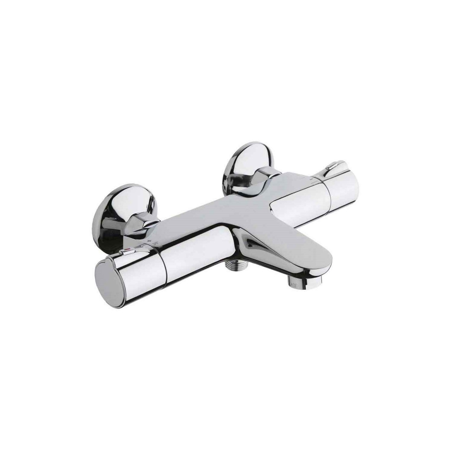 Crosswater Exposed Thermostatic Bath Shower Mixer with Integrated Bath Spout