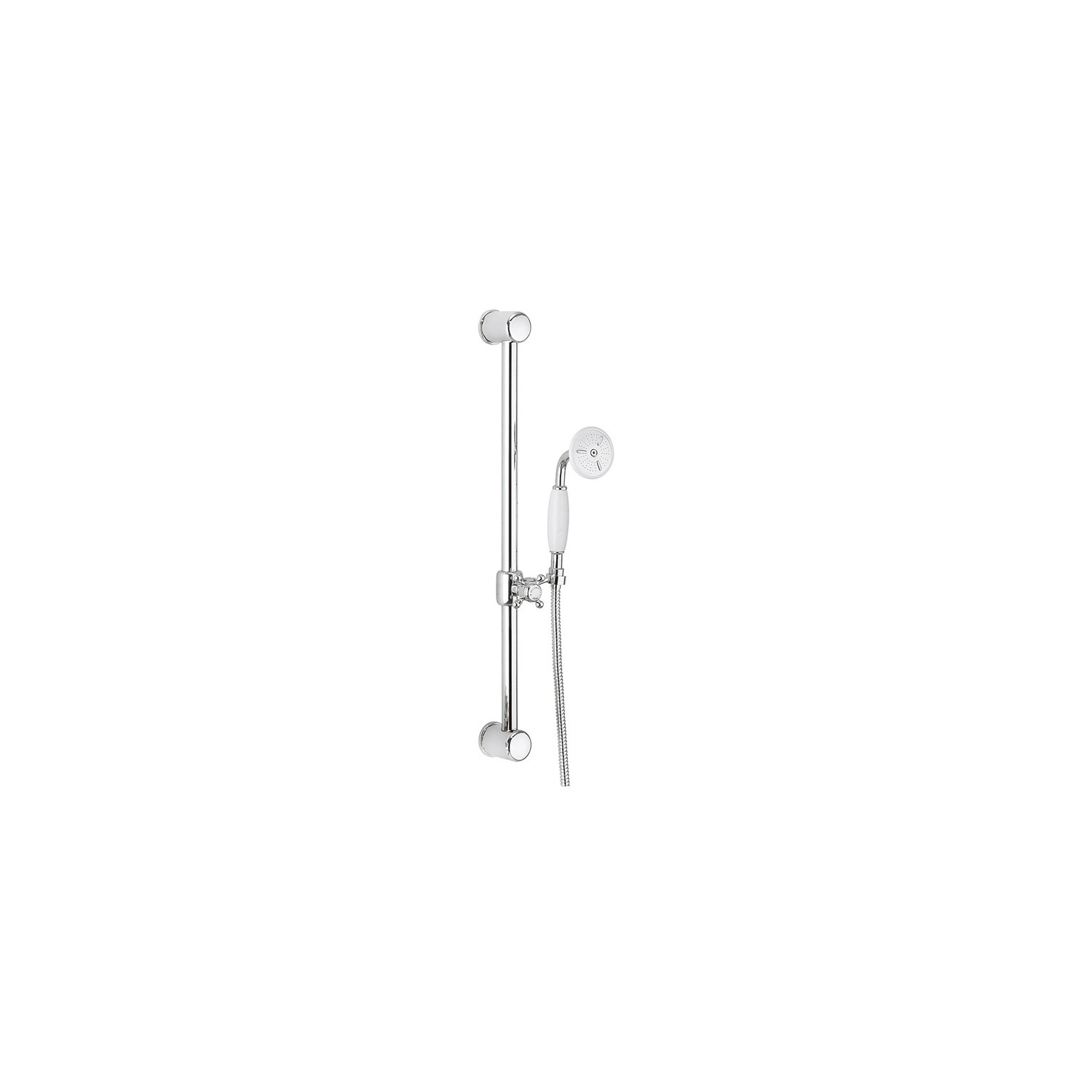 Crosswater Belgravia 600mm Slide Rail Kit with Handset & Hose - Chrome