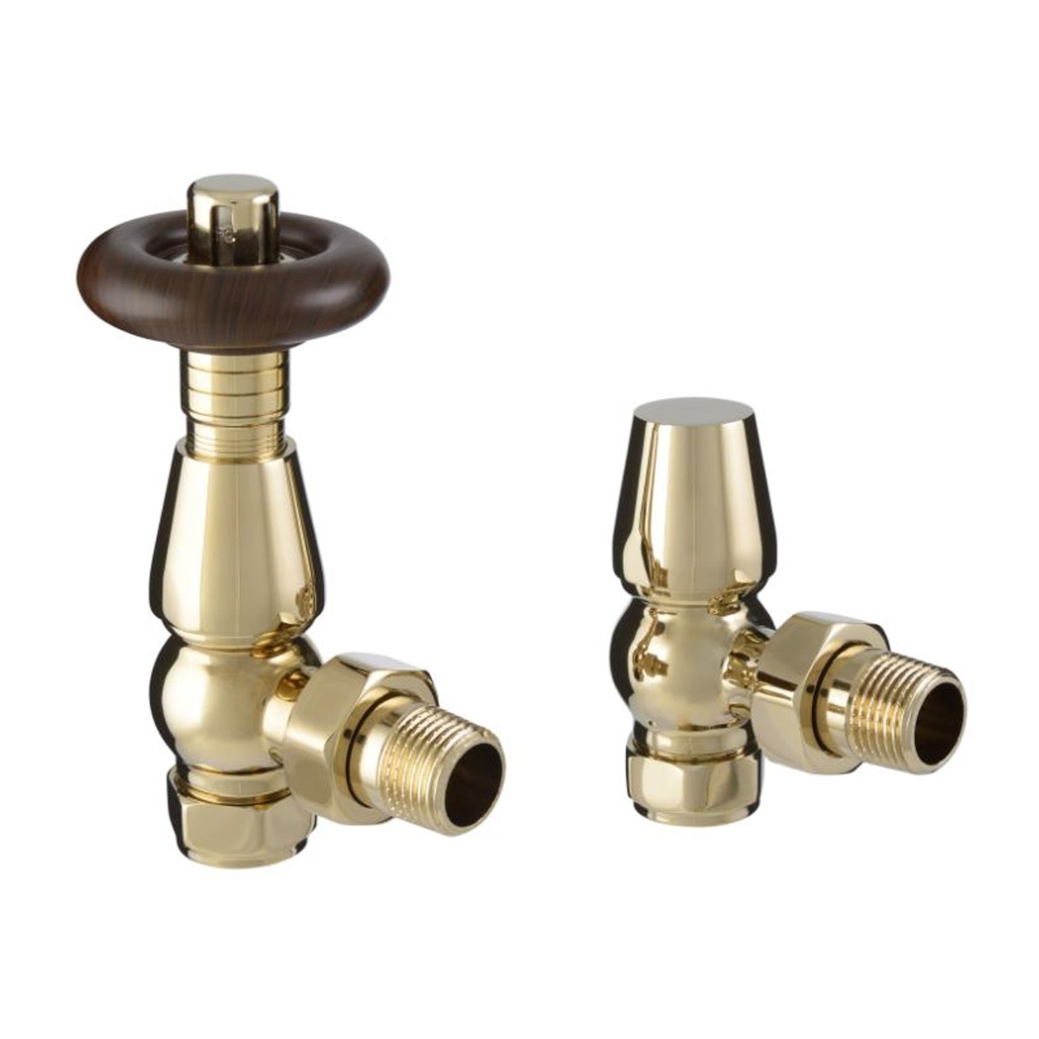 Chelsea Polished Brass Angled Thermostatic Radiator Valve