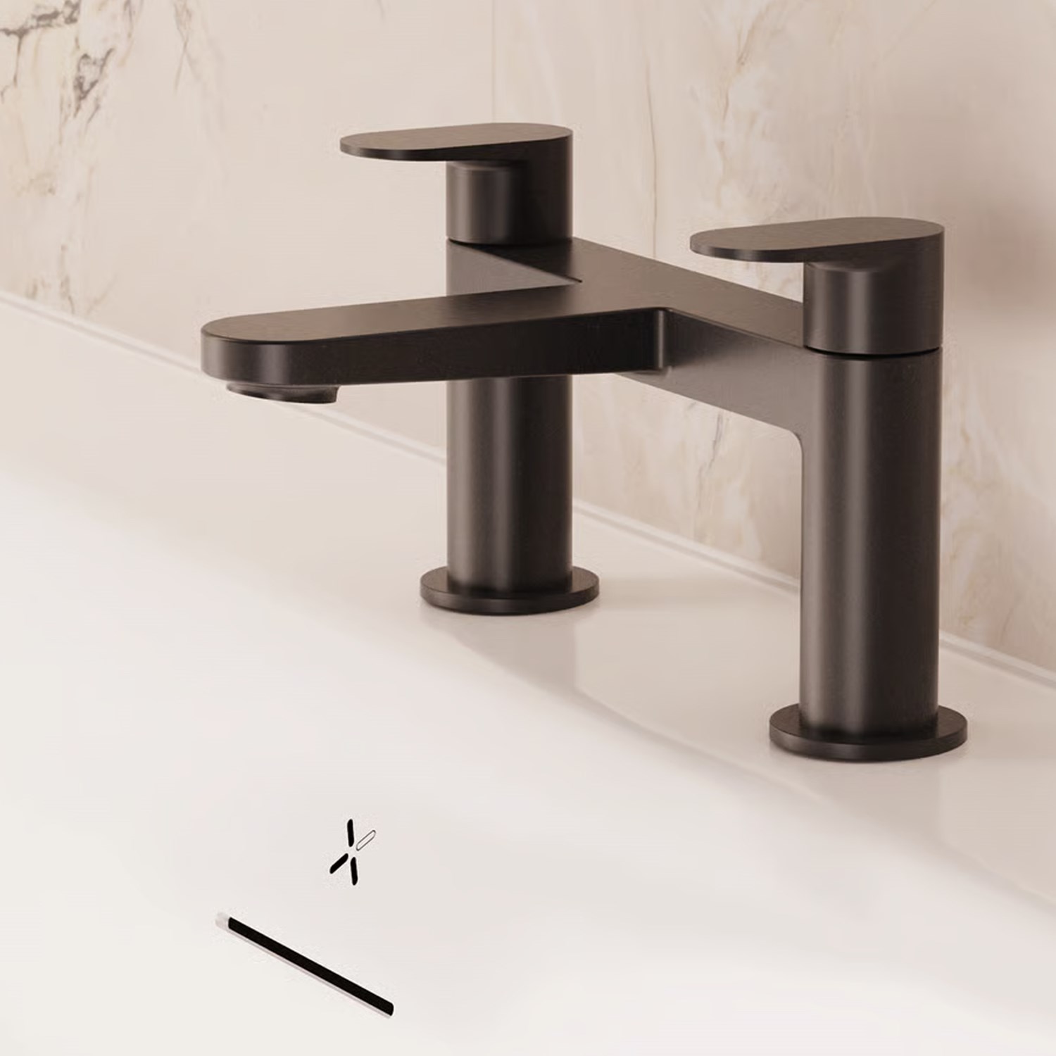 Crosswater Drift Deck Mounted Bath Mixer Tap