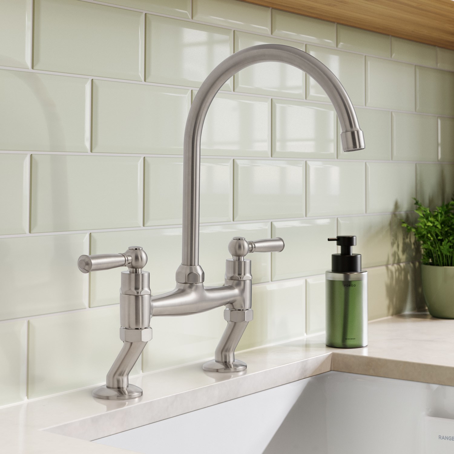 Rangemaster Traditional Belfast Bridge Kitchen Sink Mixer Tap