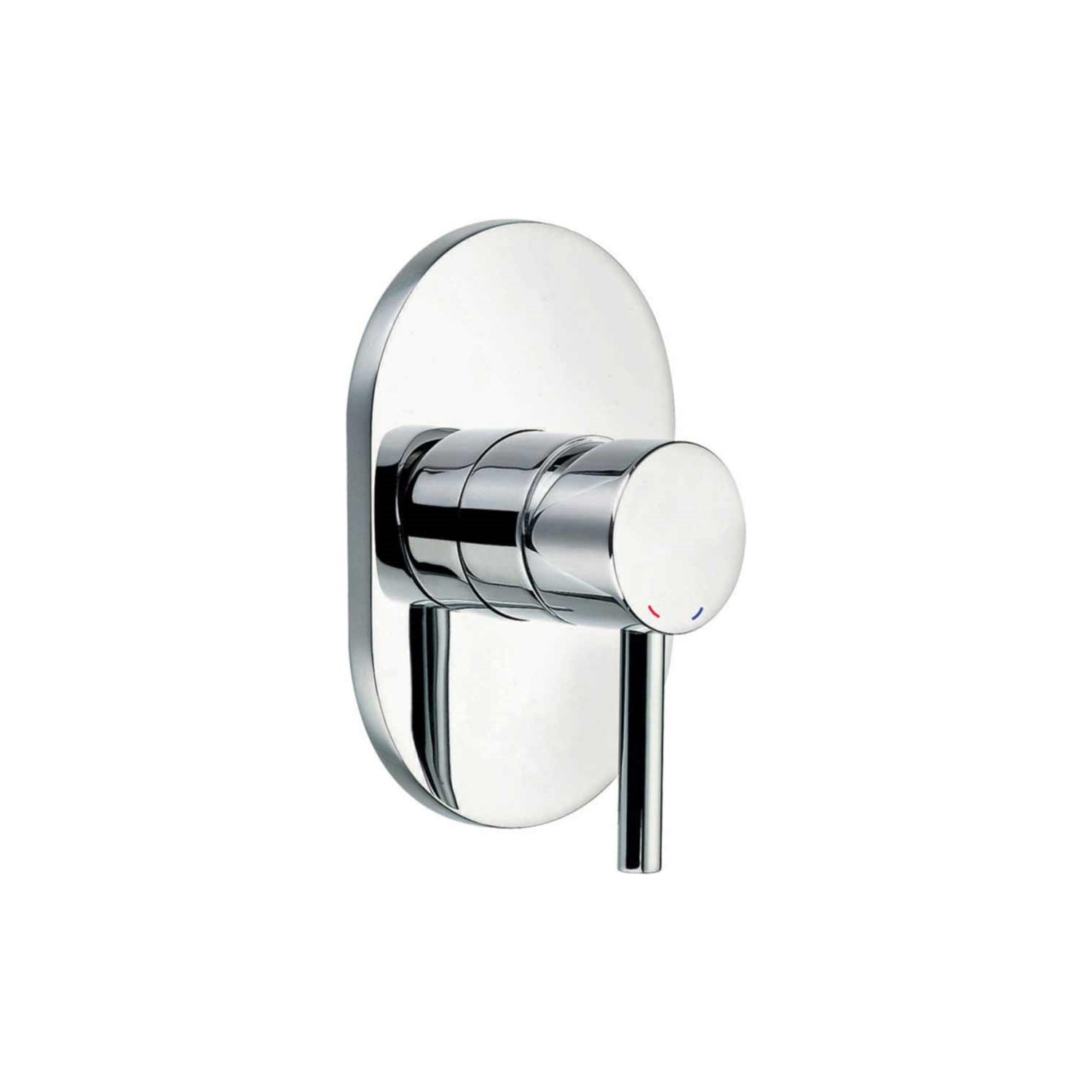 Flova Levo Single Outlet Concealed Manual Shower Valve with Oval Plate