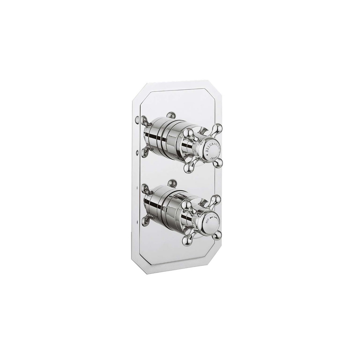 Crosswater Belgravia Crosshead Slimline 3 Outlet WRAS Approved Concealed Thermostatic