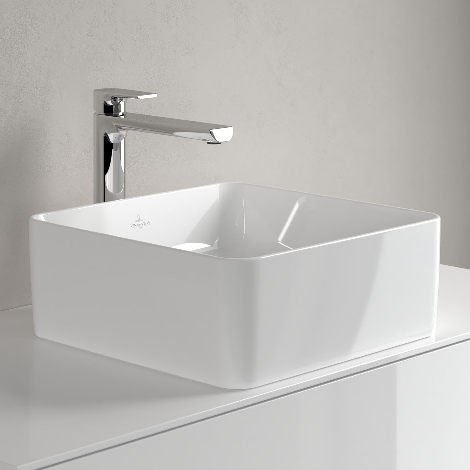 & Collaro Square Countertop Basin 380 x 380mm