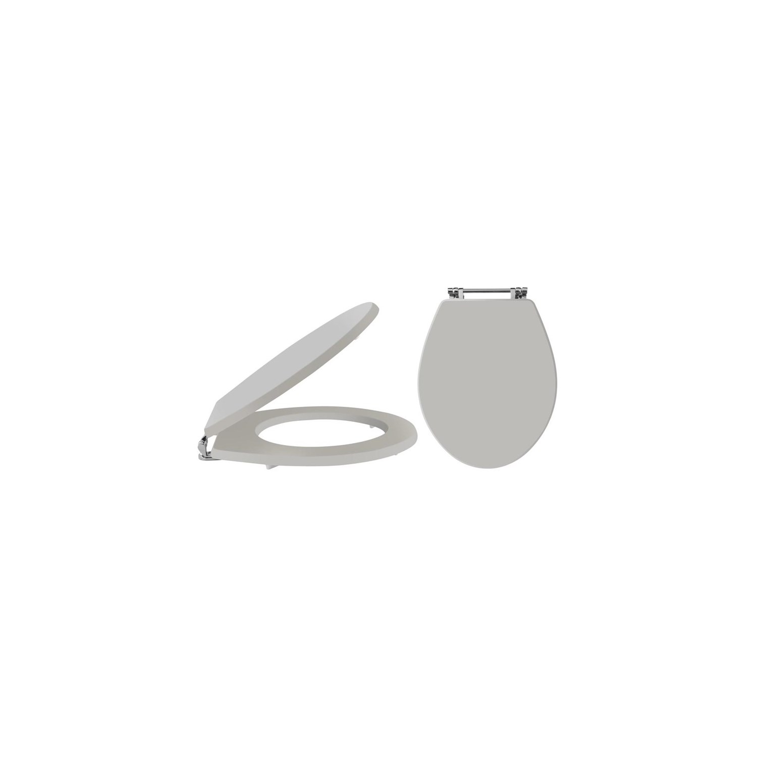 Butler & Rose Catherine Stone Grey Soft Closing Top Fix Toilet Seat