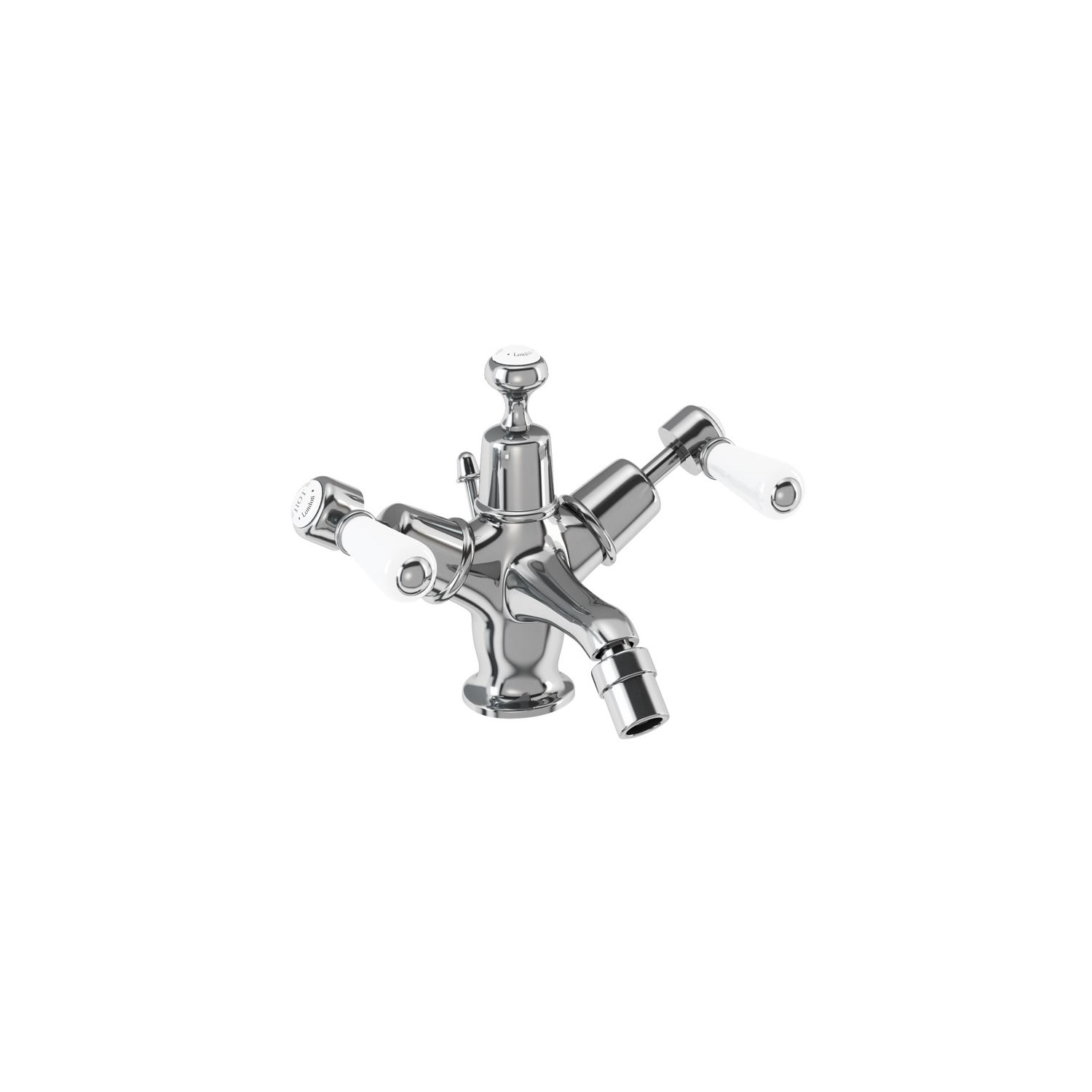 Burlington Kensington Bidet Mixer Tap with Pop Up Waste