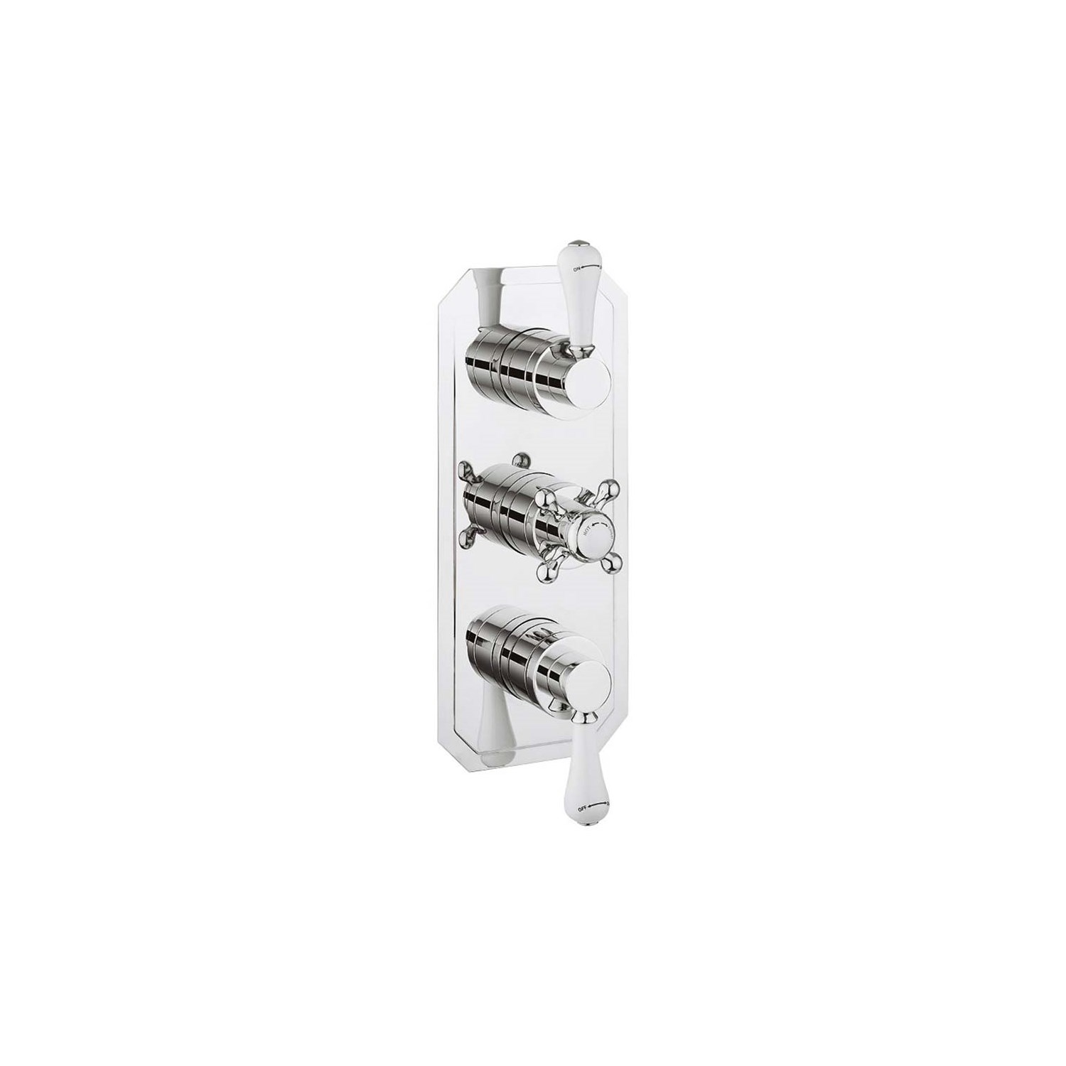 Crosswater Belgravia Lever Slimline 2 Outlet WRAS Approved Concealed Thermostatic Shower