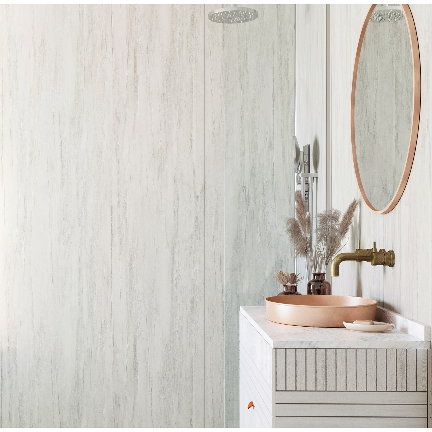 Charcoal Laminate Bathroom Wall Panel
