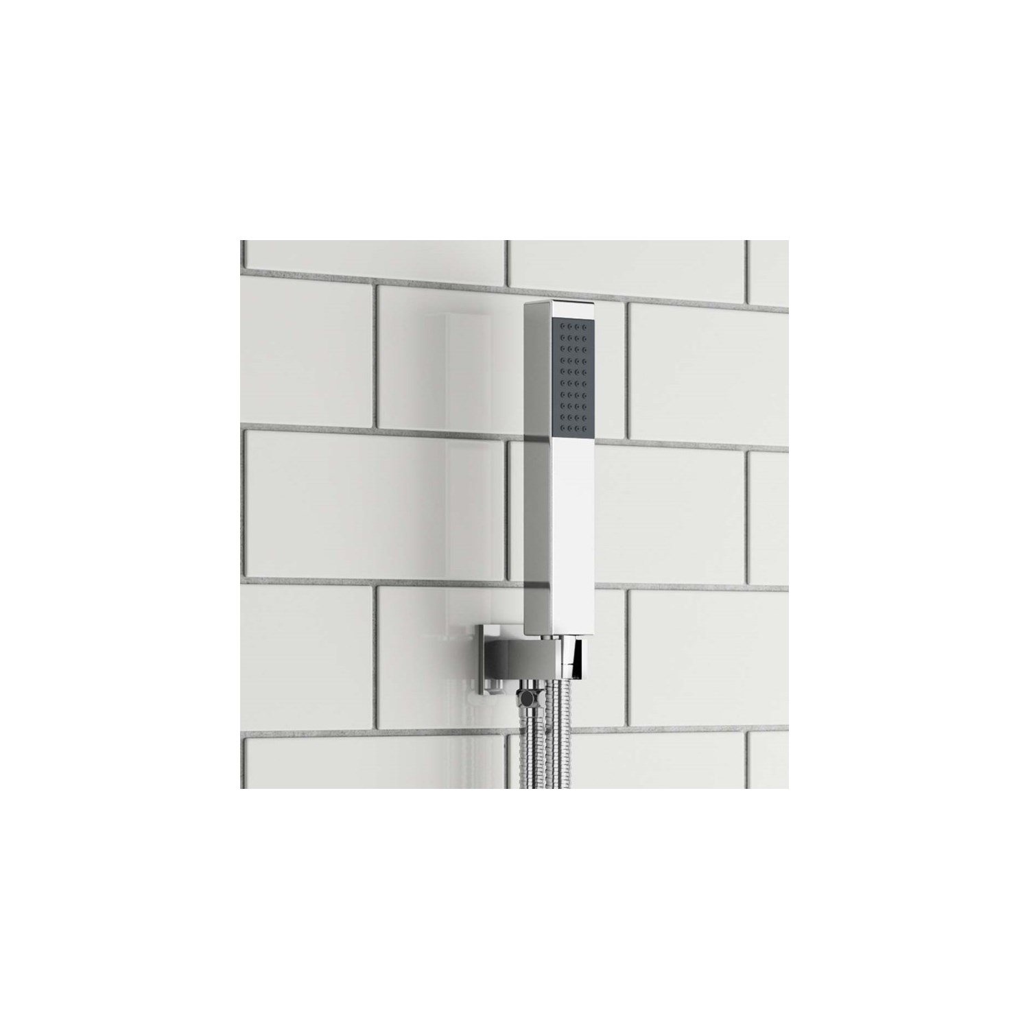 Vellamo Square Outlet Elbow with Shower Handset & Hose