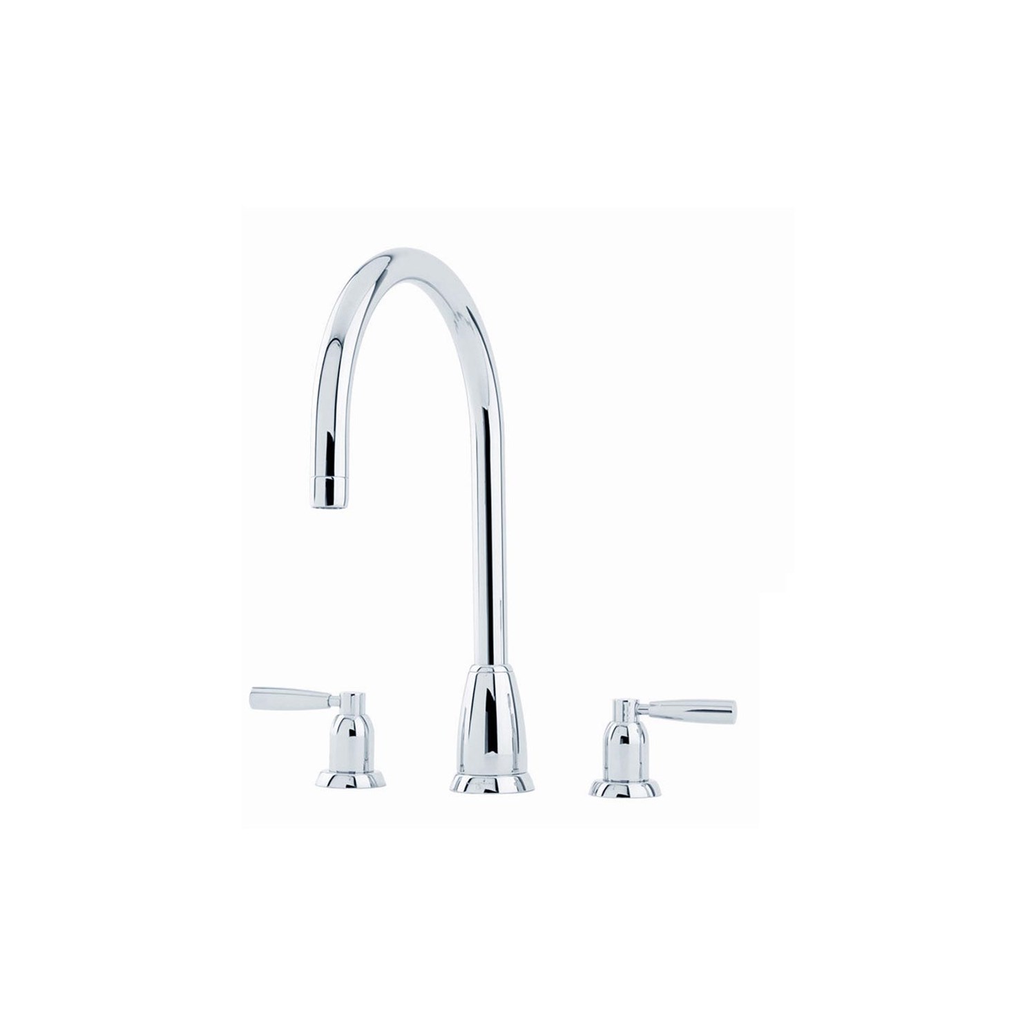 Perrin & Rowe Langbourn 3 Hole Lever 'C' Spout Sink Mixer