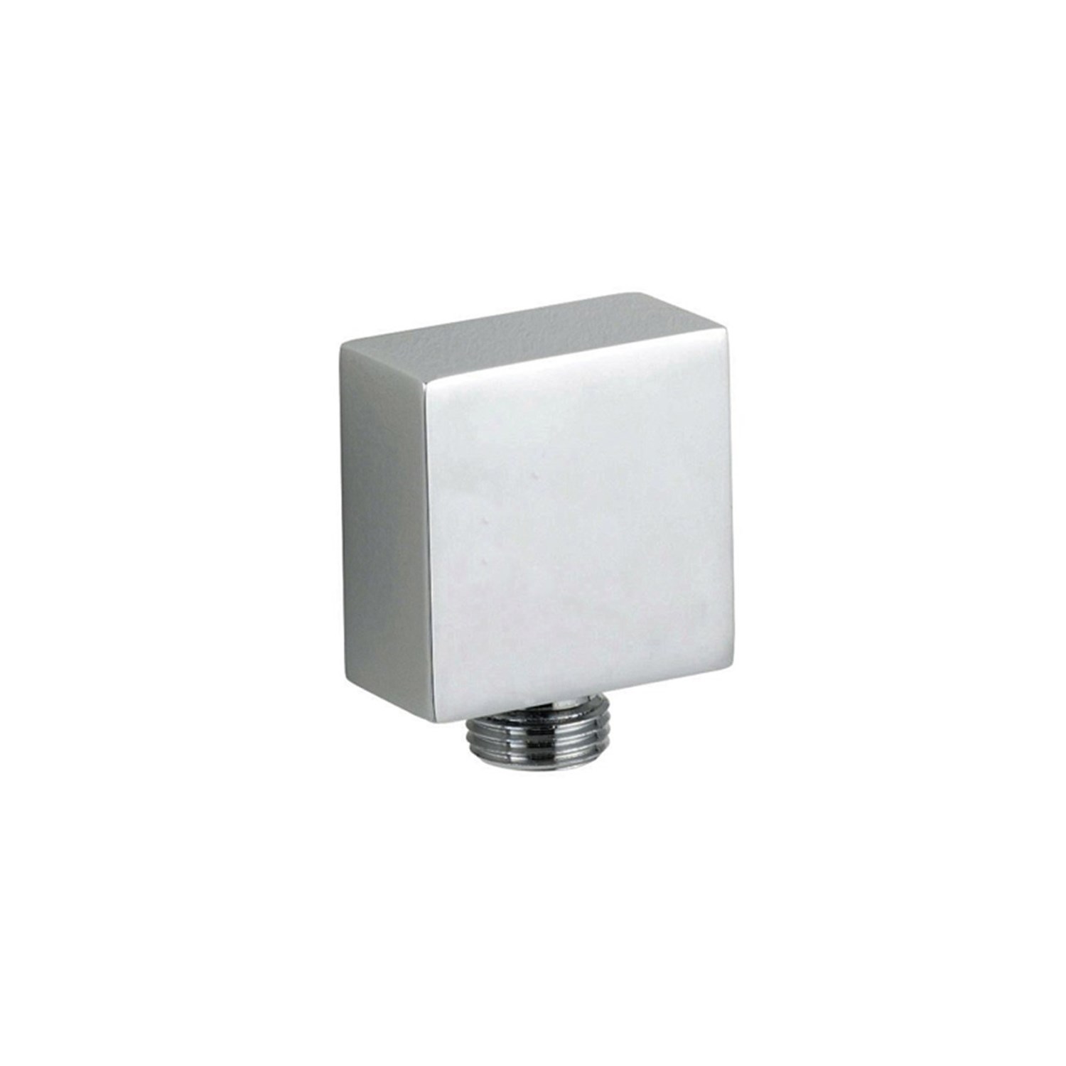 Modern Square Chrome Plated Solid Brass Outlet Elbow