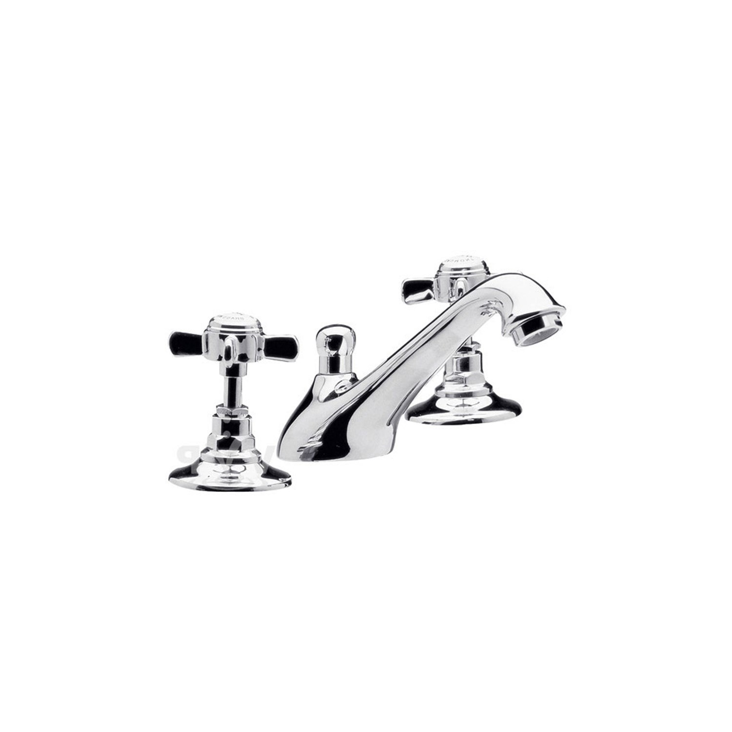 nuie Beaumont 3 Hole Basin Mixer with Pop-Up Waste