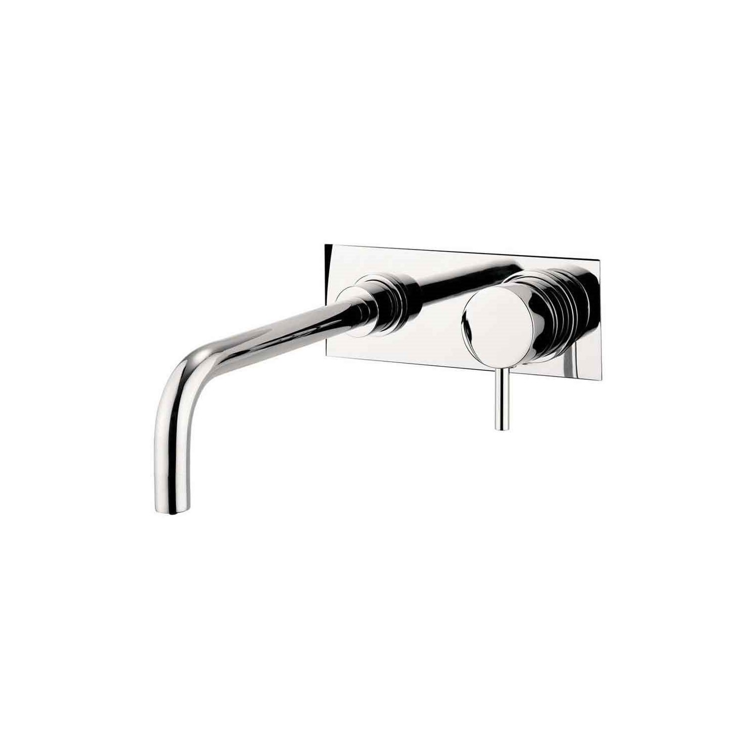 Crosswater Kai Lever Wall Mounted Basin Set with Cover Plate