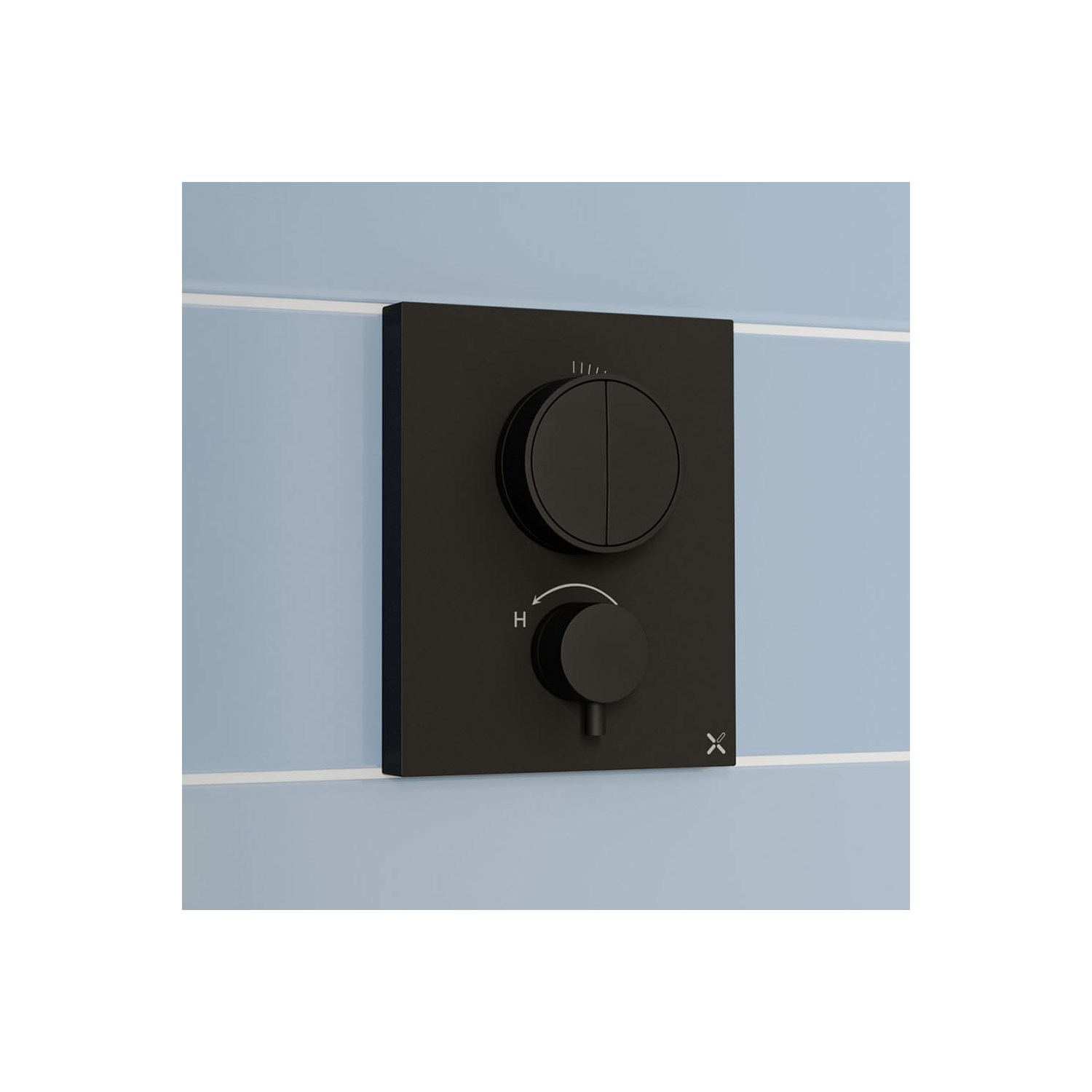 Crosswater MPRO Push 2 Outlet Concealed Valve with Crossbox Technology