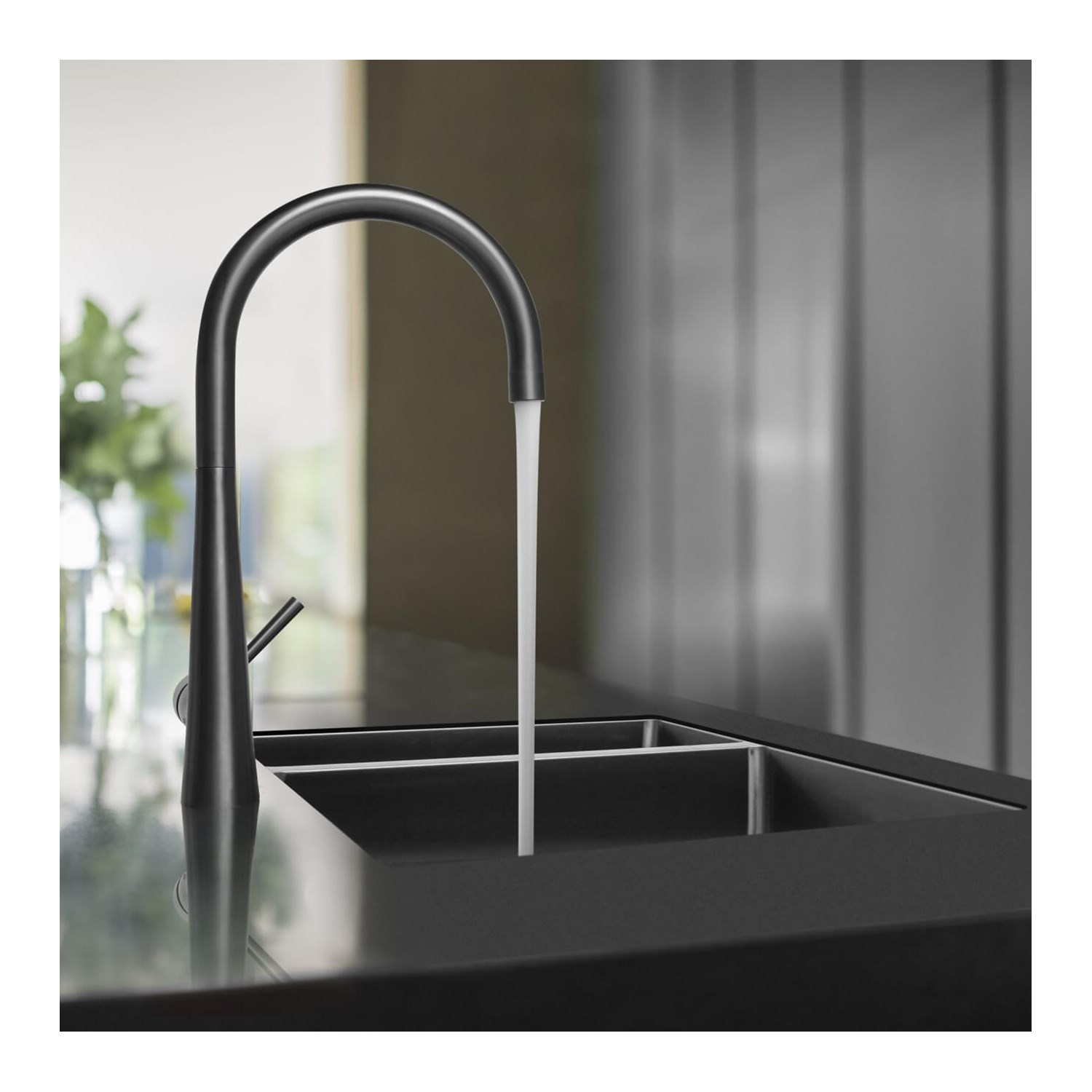 Caple Ridley Single Lever Mono Kitchen Mixer - Gunmetal