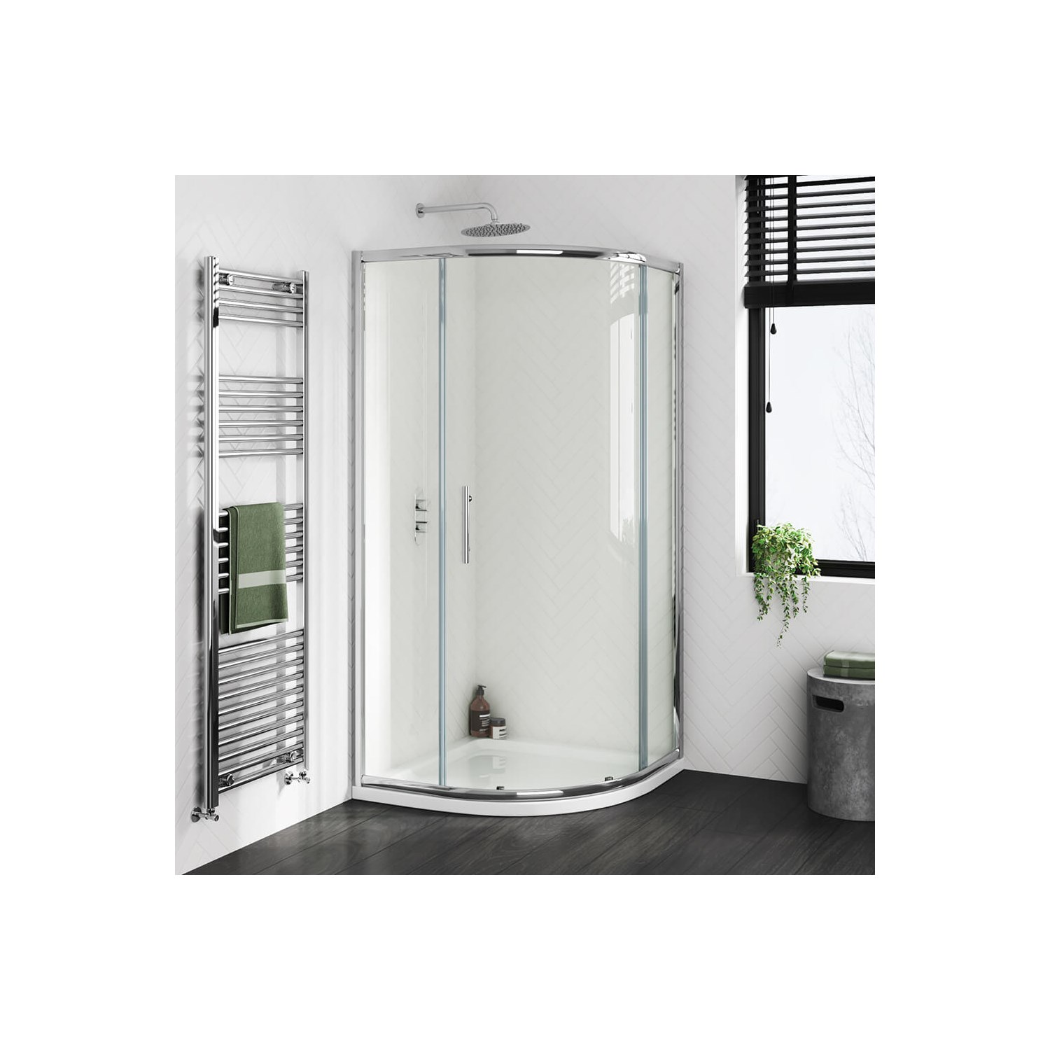 i6 Easy Clean 6mm 1 Door Quadrant Shower Enclosure