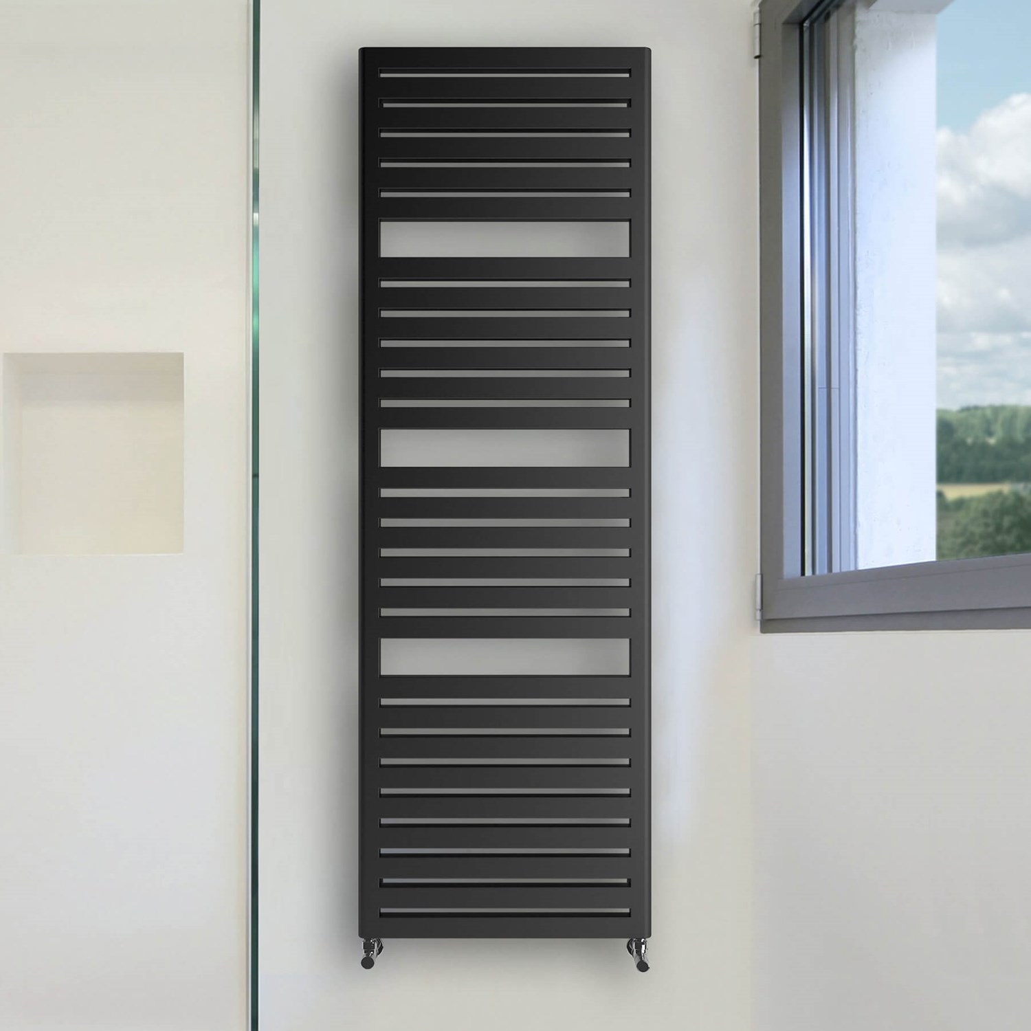 Terma Salisbury Black Heated Towel Rail